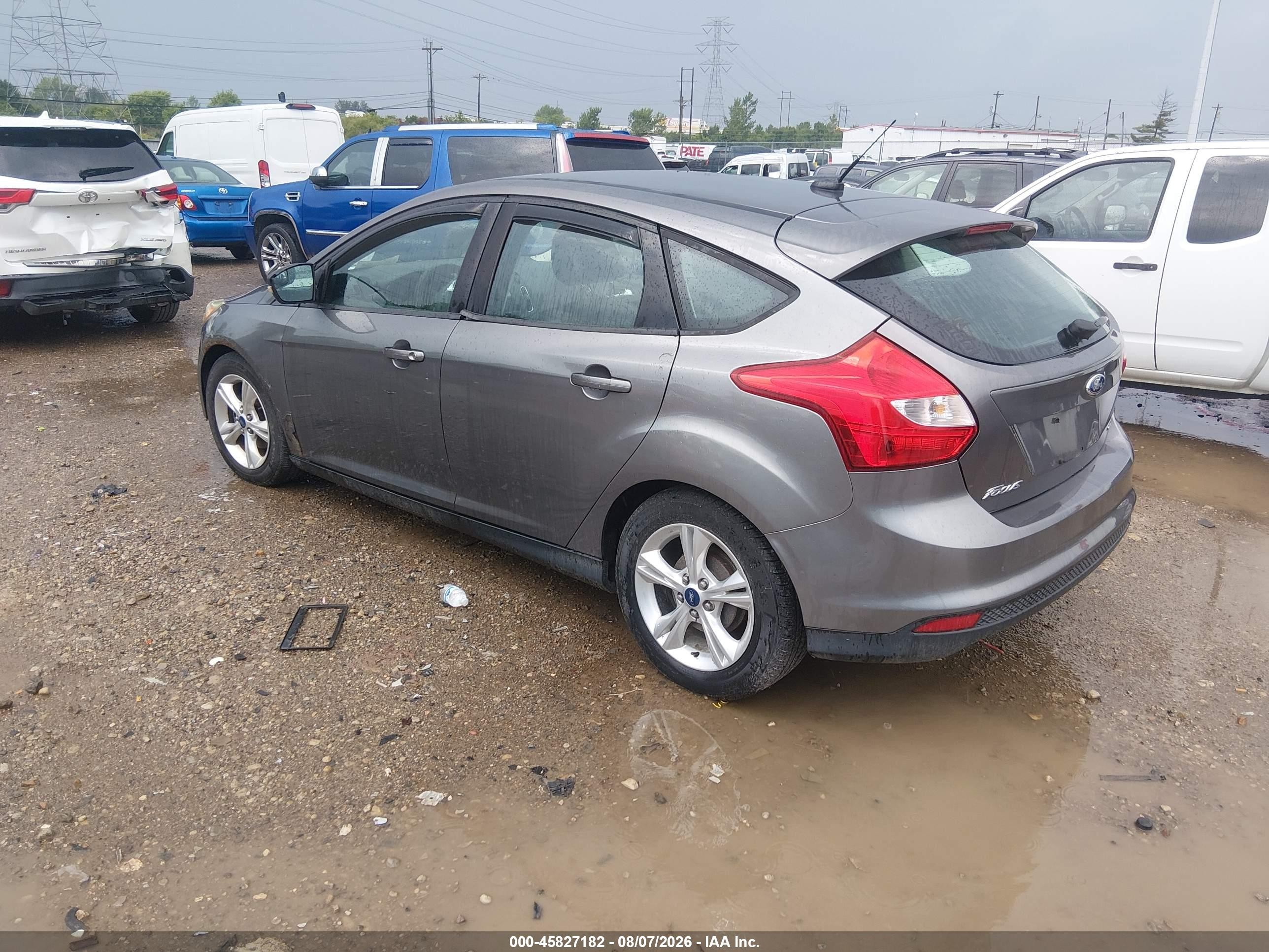 2014 Ford Focus Se Gray vin: 1FADP3K28EL392959
