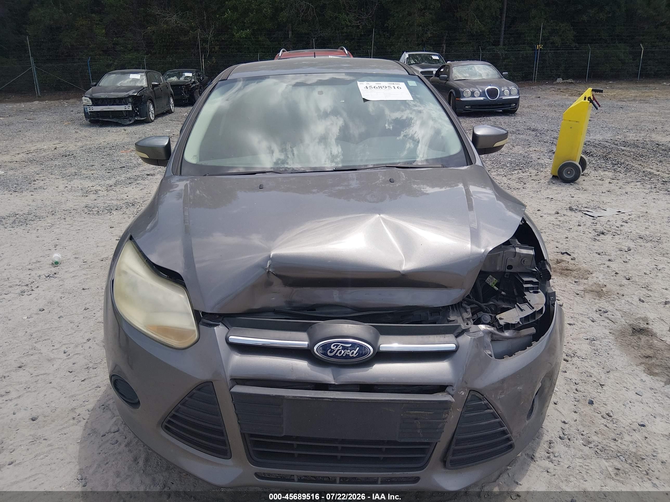 2014 Ford Focus Se Gray vin: 1FADP3K28EL427399