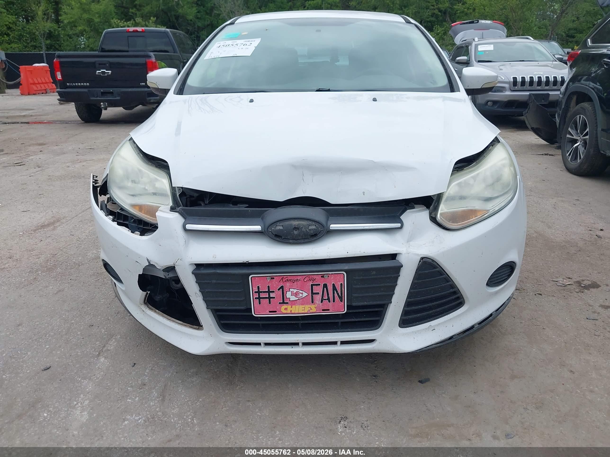 2014 Ford Focus Se White vin: 1FADP3K28EL432201