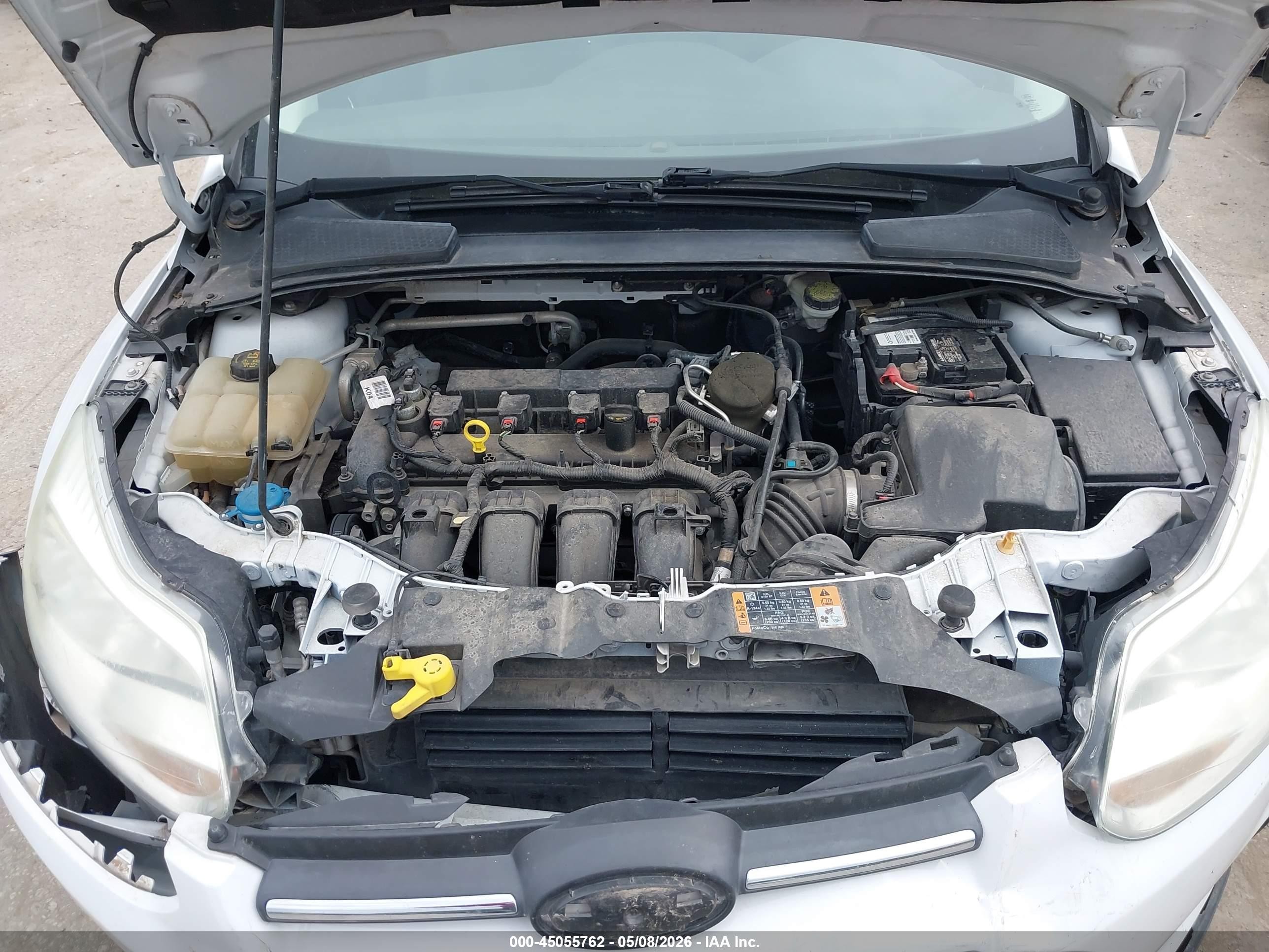2014 Ford Focus Se White vin: 1FADP3K28EL432201