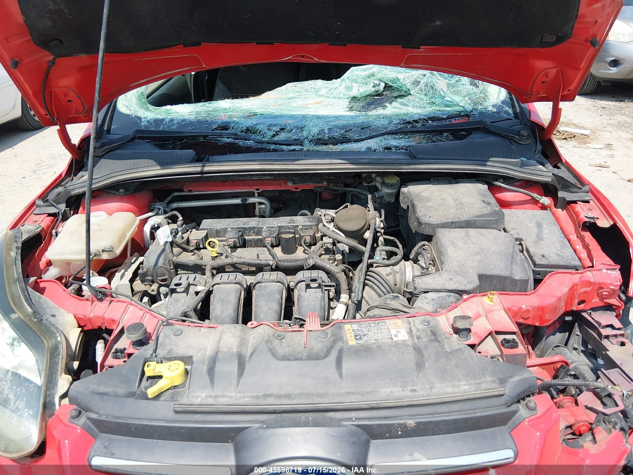 2014 Ford Focus Se Red vin: 1FADP3K28EL446809
