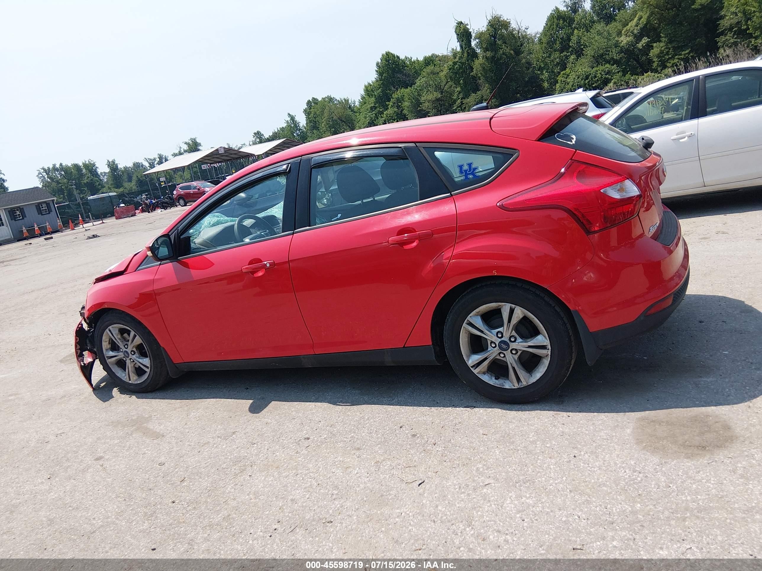 2014 Ford Focus Se Red vin: 1FADP3K28EL446809