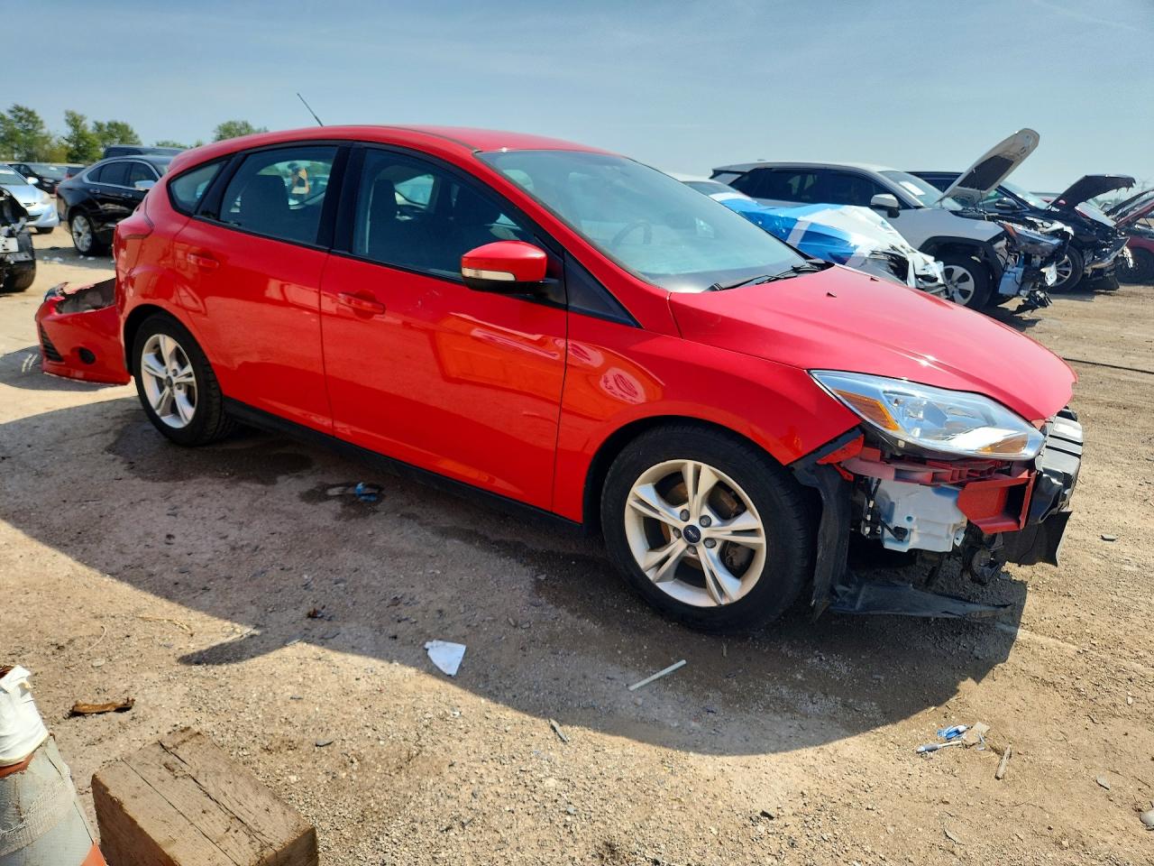 2014 Ford Focus Se Red vin: 1FADP3K28EL462797