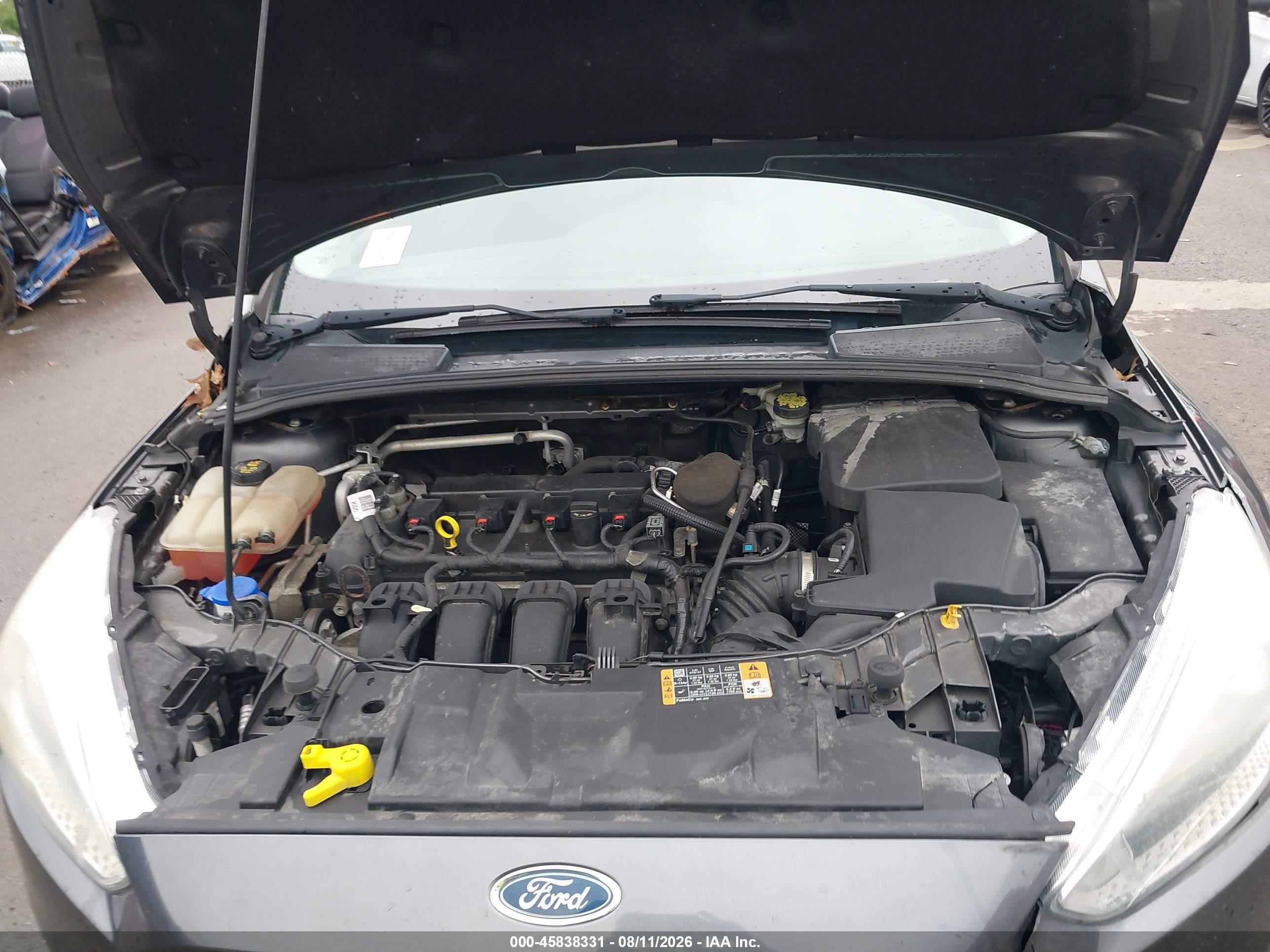 2015 Ford Focus Se Gray vin: 1FADP3K28FL217130