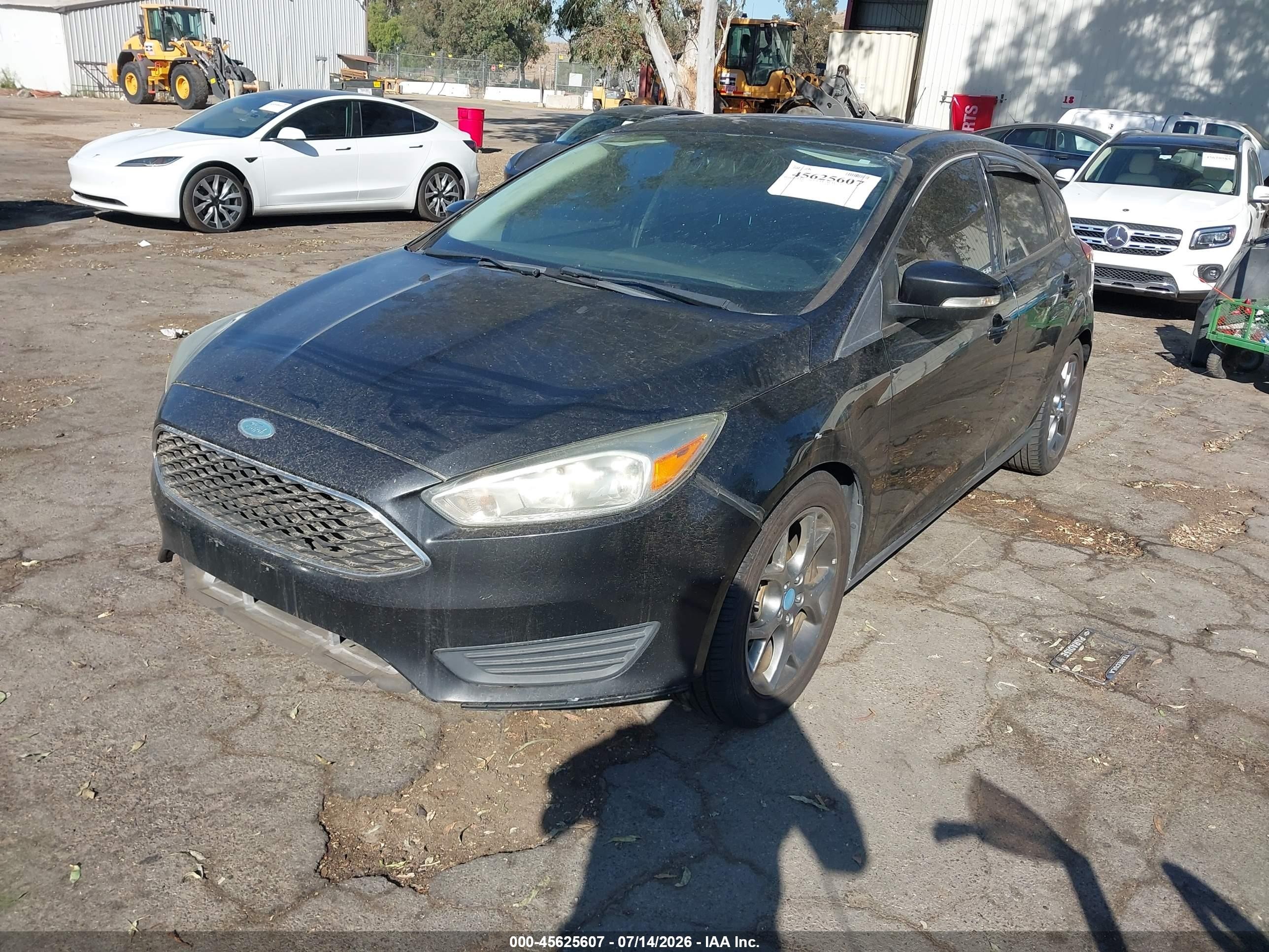 2015 Ford Focus Se Gray vin: 1FADP3K28FL256428