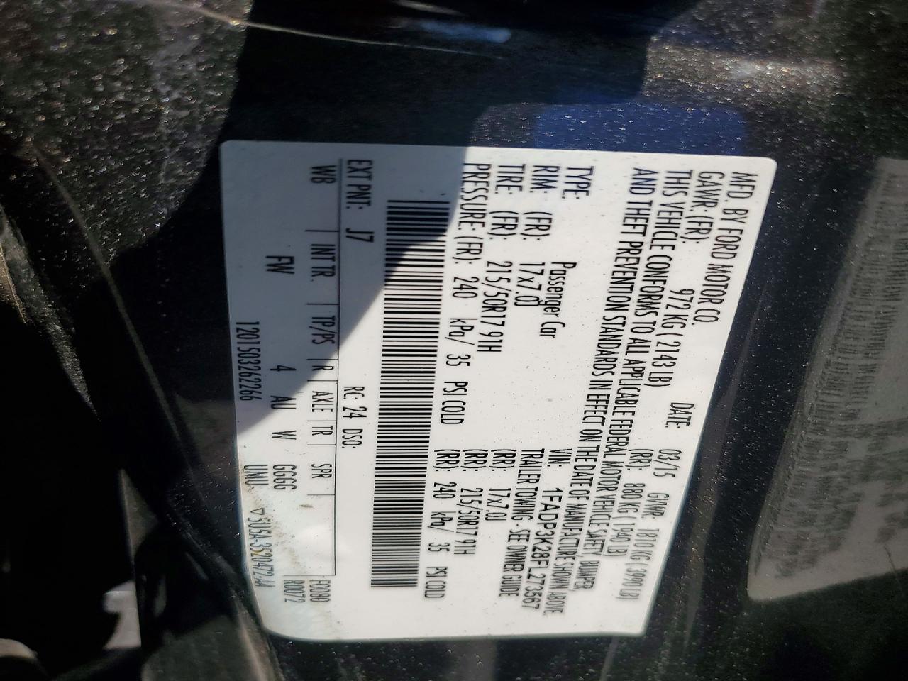 2015 Ford Focus Se Gray vin: 1FADP3K28FL273567