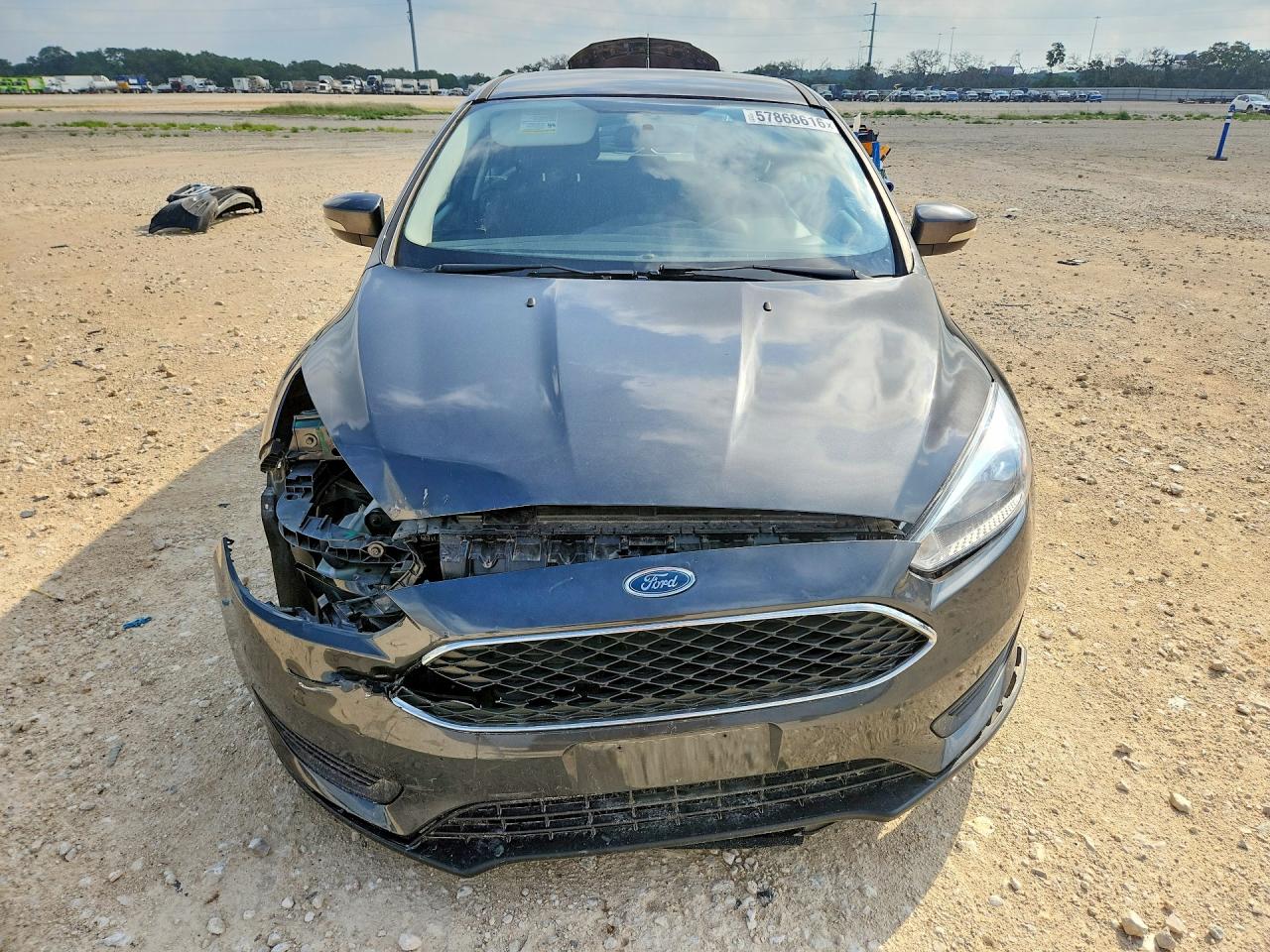 2015 Ford Focus Se Gray vin: 1FADP3K28FL275710