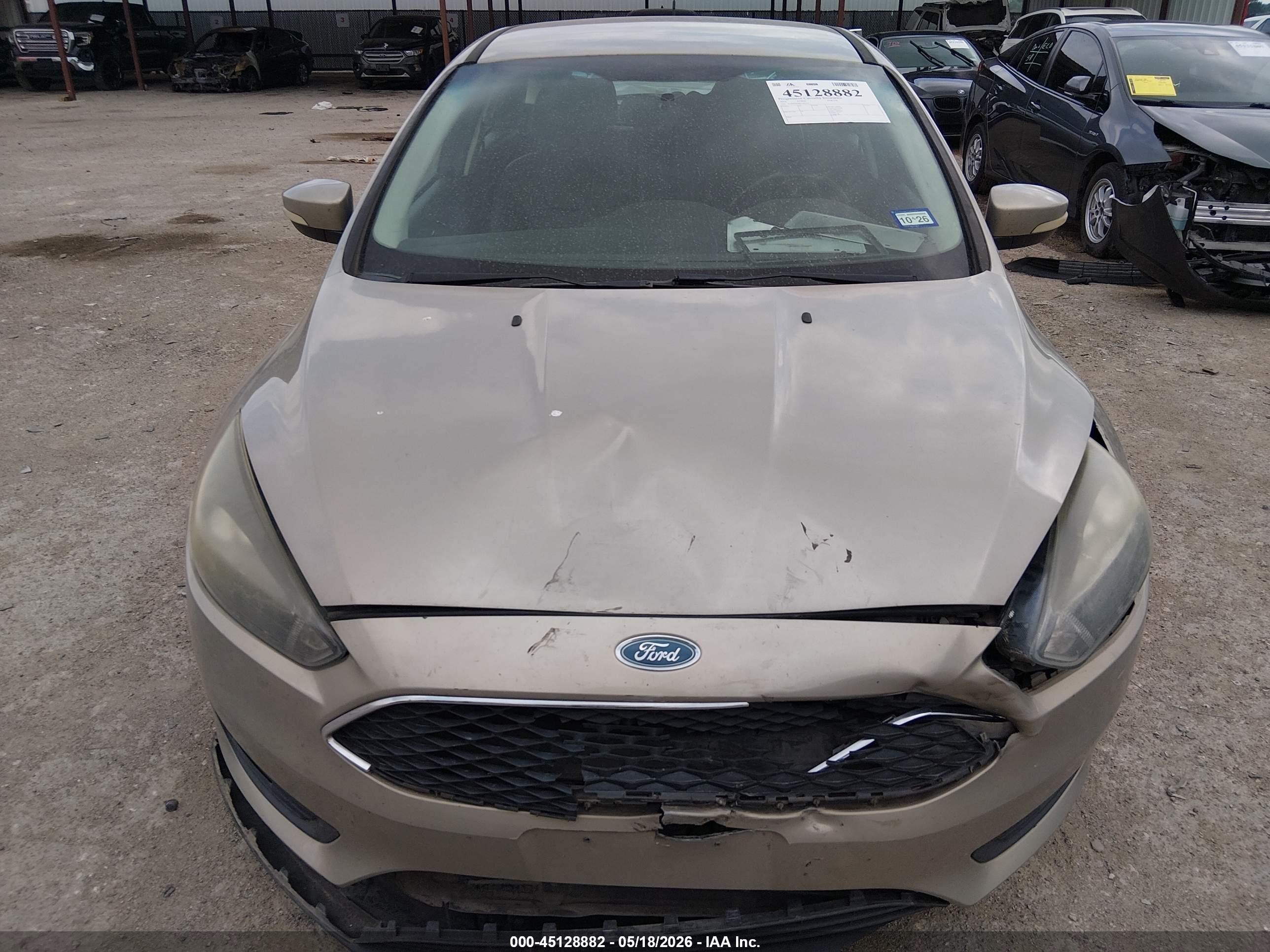 2015 Ford Focus Se Tan vin: 1FADP3K28FL283127