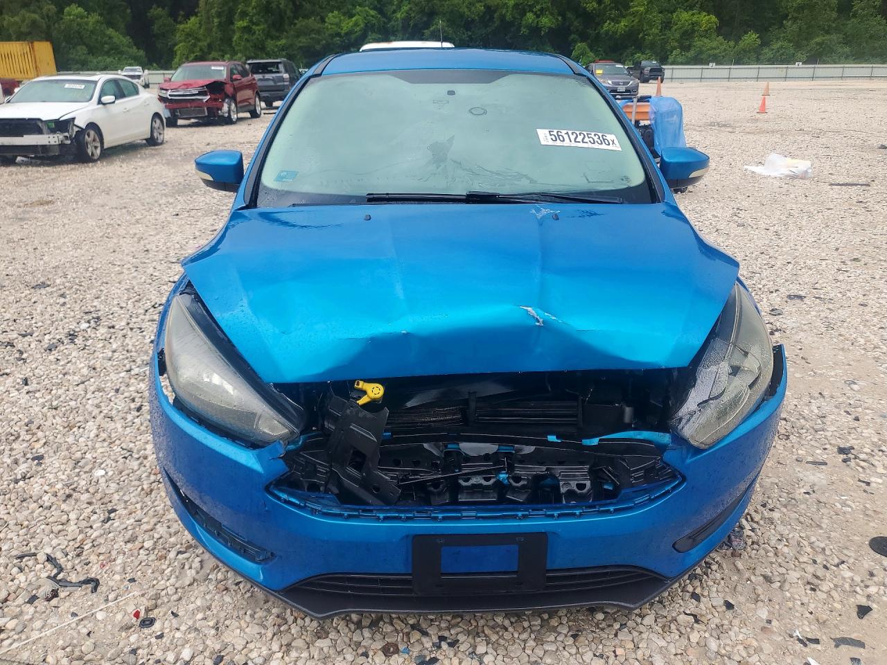 2015 Ford Focus Se Blue vin: 1FADP3K28FL354620