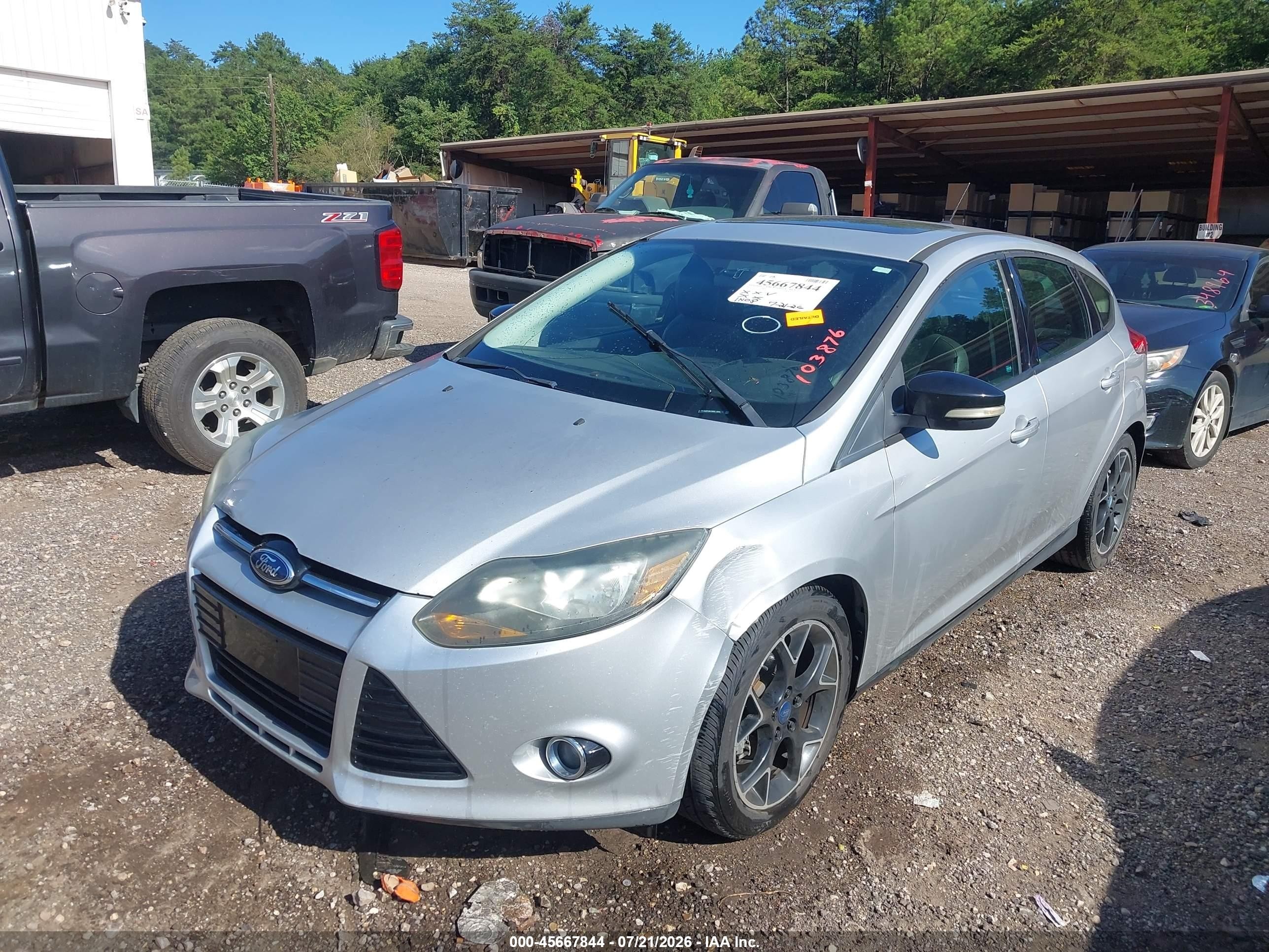 2013 Ford Focus Se Silver vin: 1FADP3K29DL103876