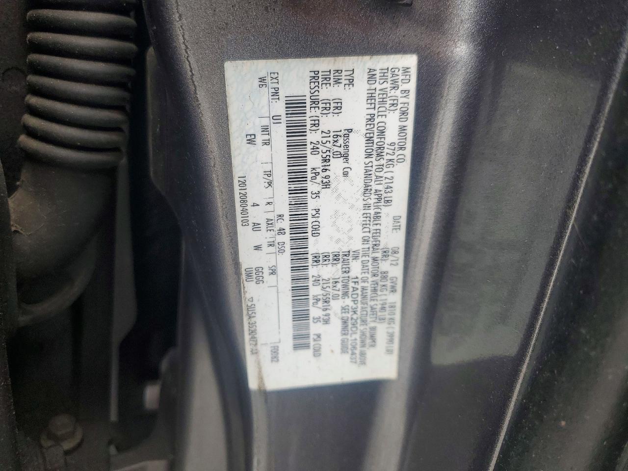 2013 Ford Focus Gray vin: 1FADP3K29DL106437