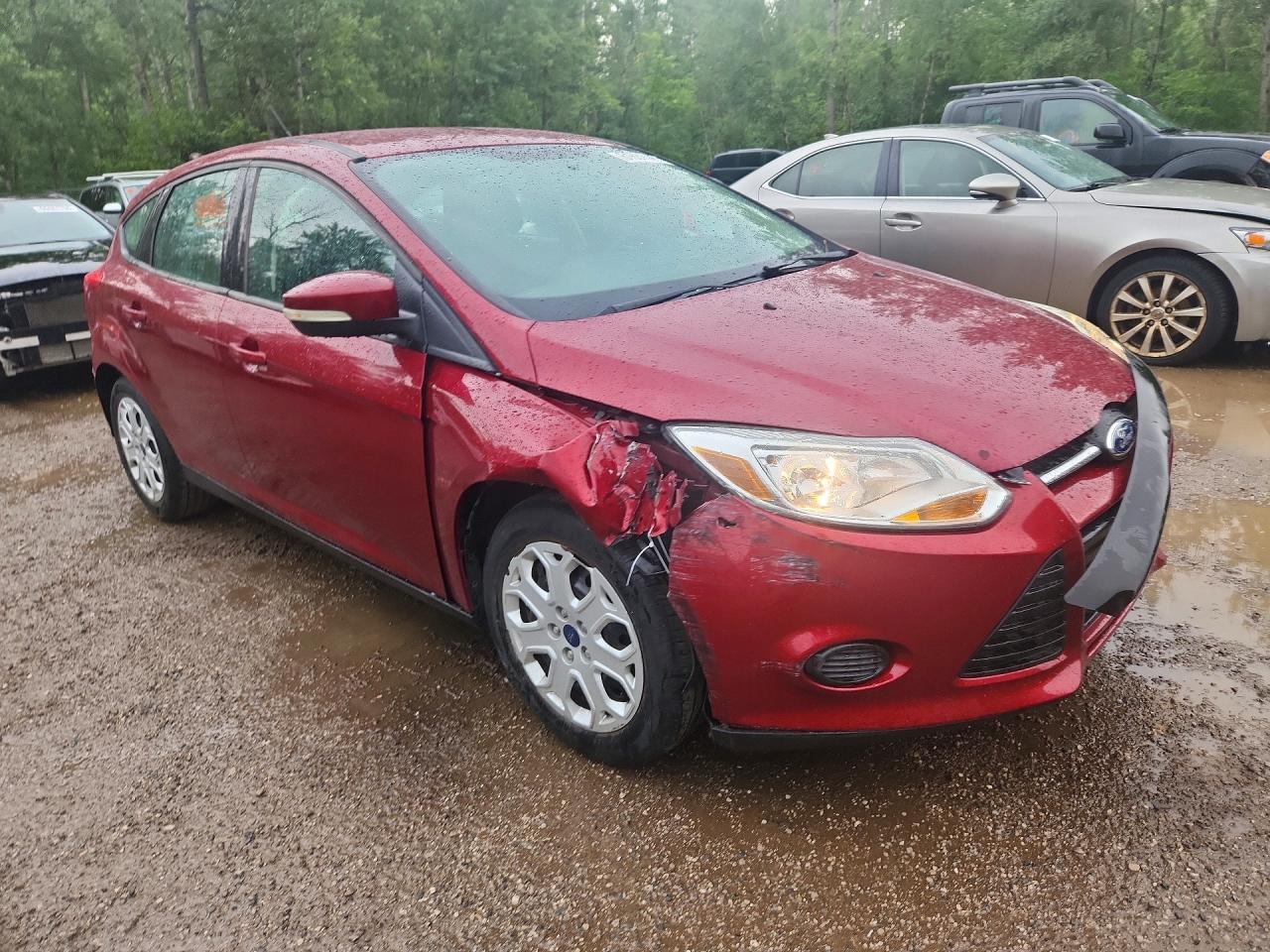 2013 Ford Focus Se Red vin: 1FADP3K29DL146923