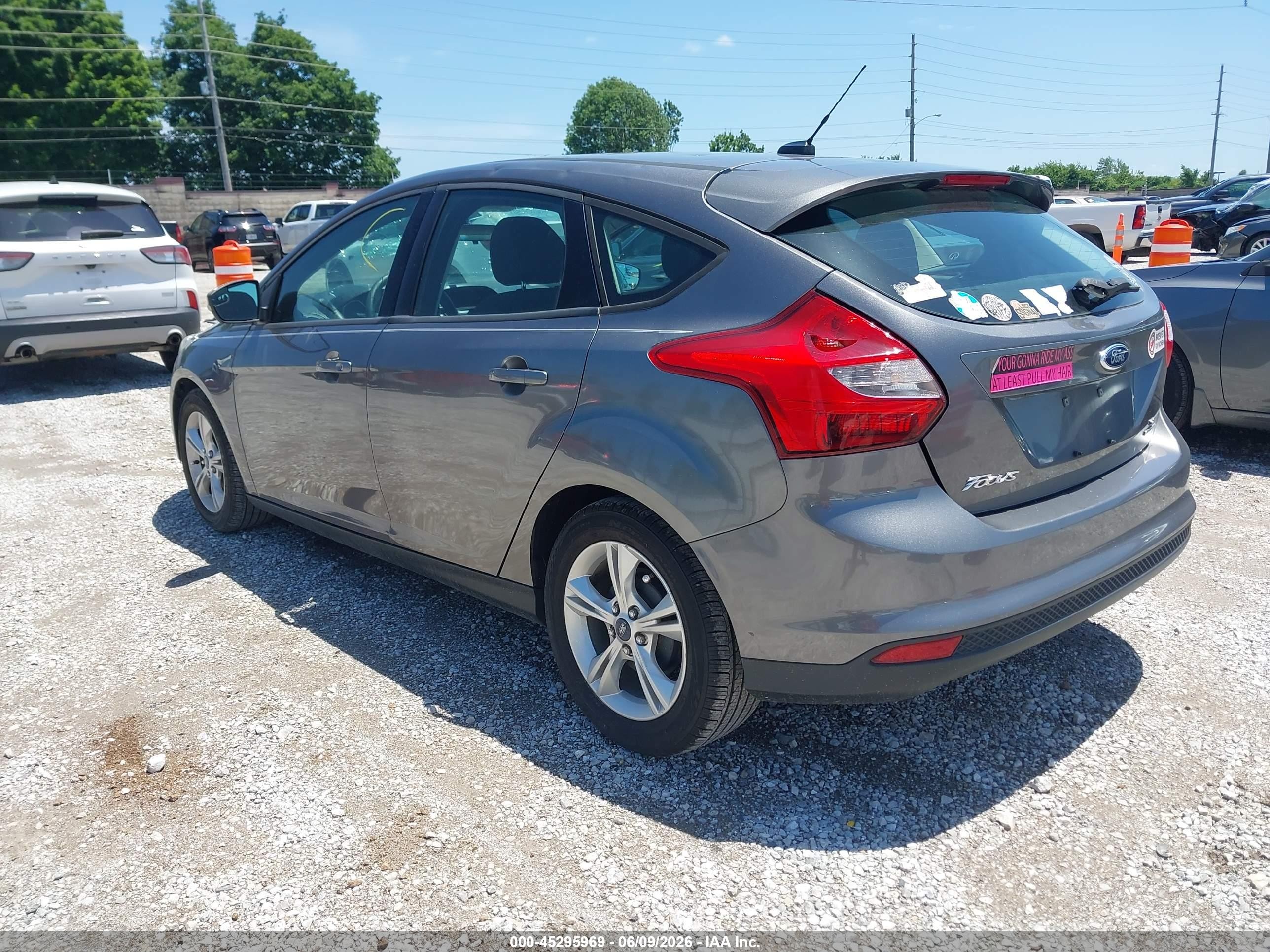 2013 Ford Focus Se Gray vin: 1FADP3K29DL183843