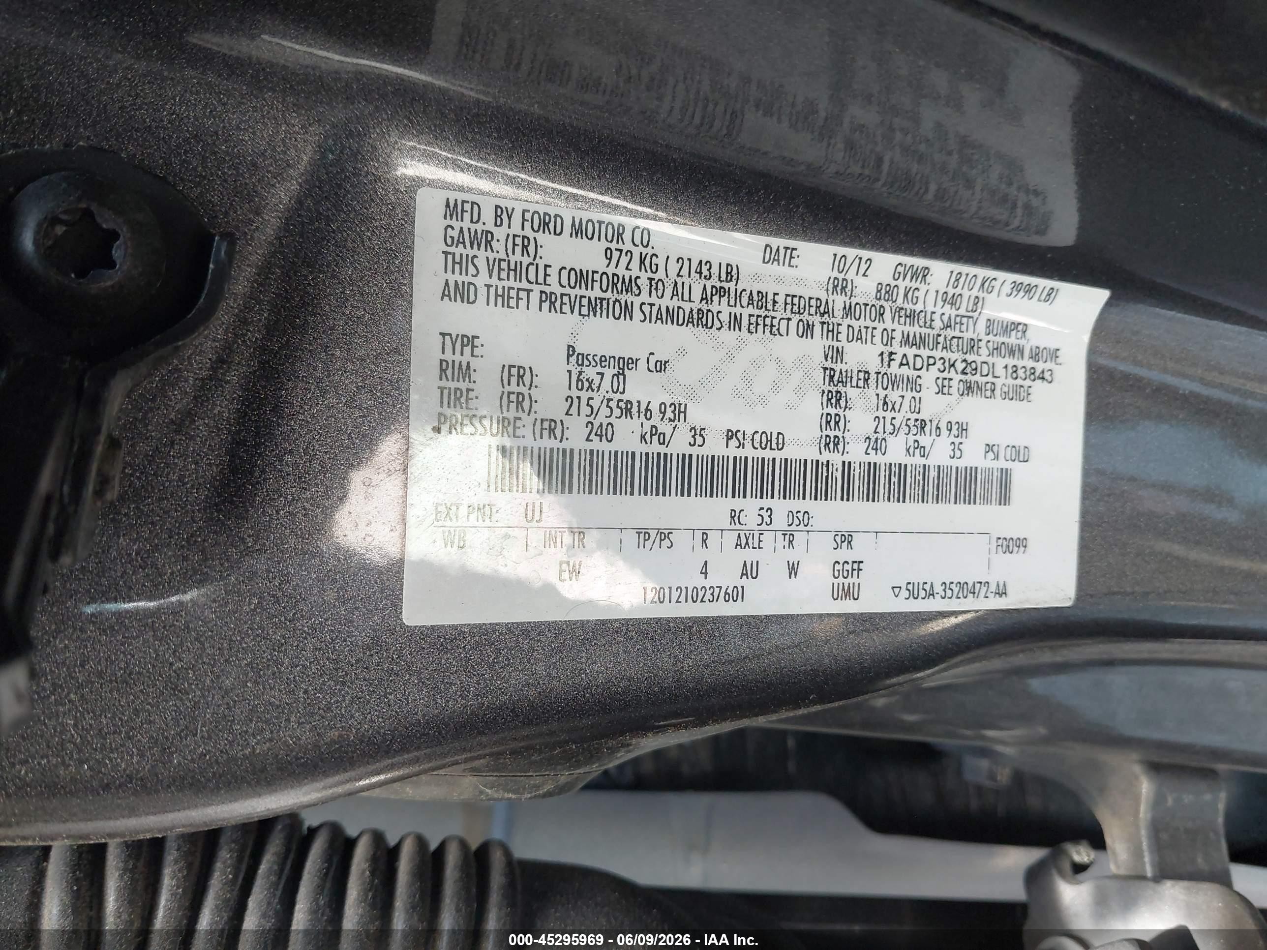 2013 Ford Focus Se Gray vin: 1FADP3K29DL183843