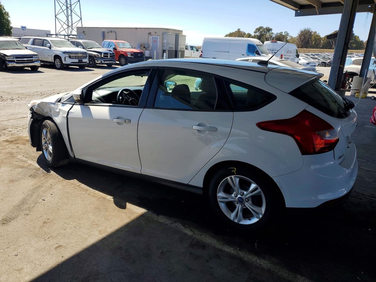 2013 Ford Focus Se White vin: 1FADP3K29DL190503
