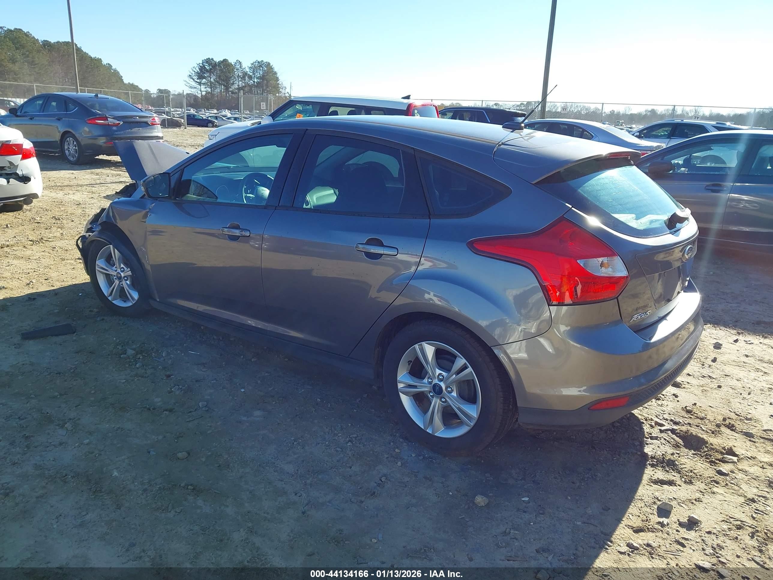 2013 Ford Focus Se Gray vin: 1FADP3K29DL207252
