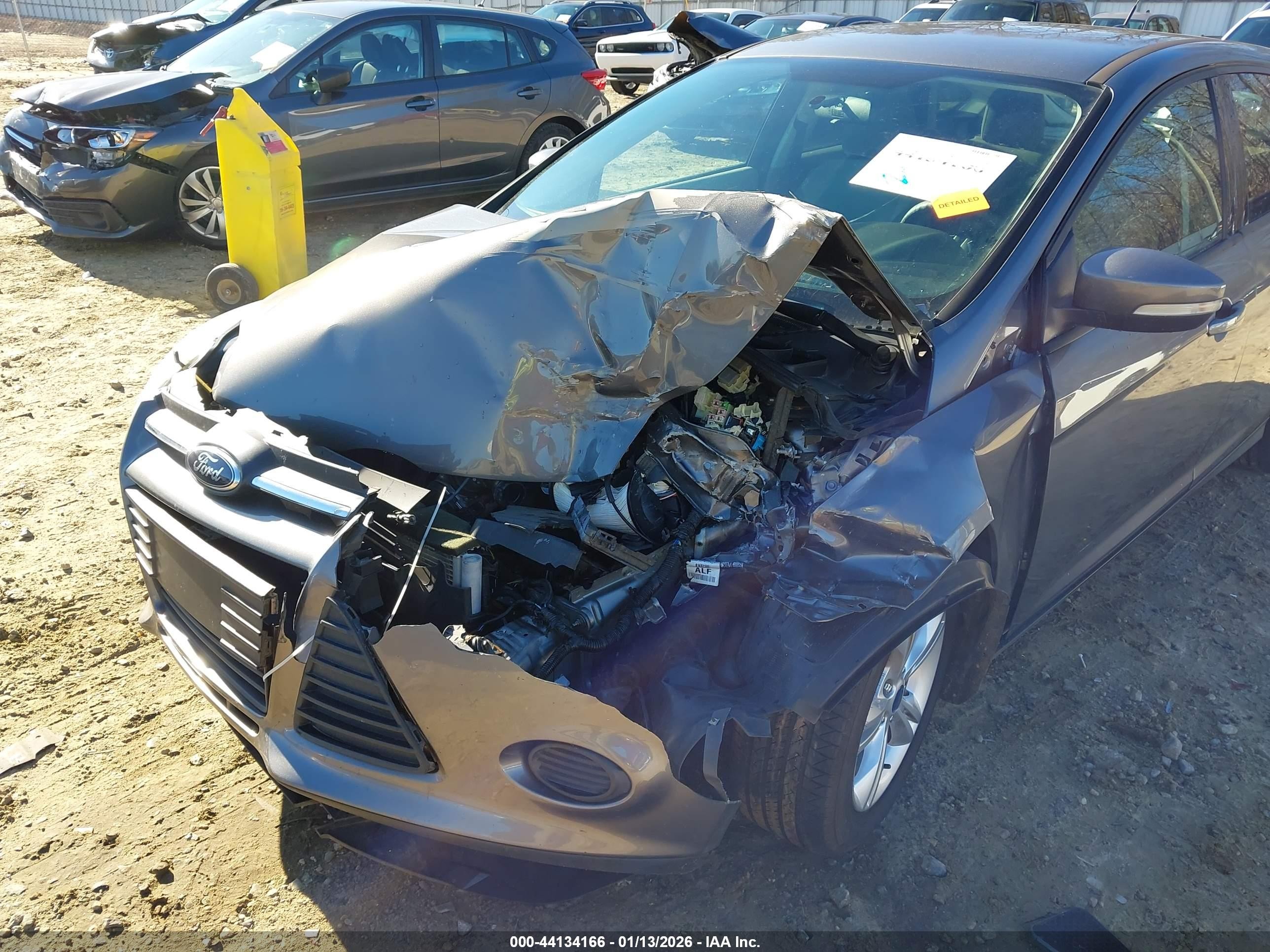2013 Ford Focus Se Gray vin: 1FADP3K29DL207252