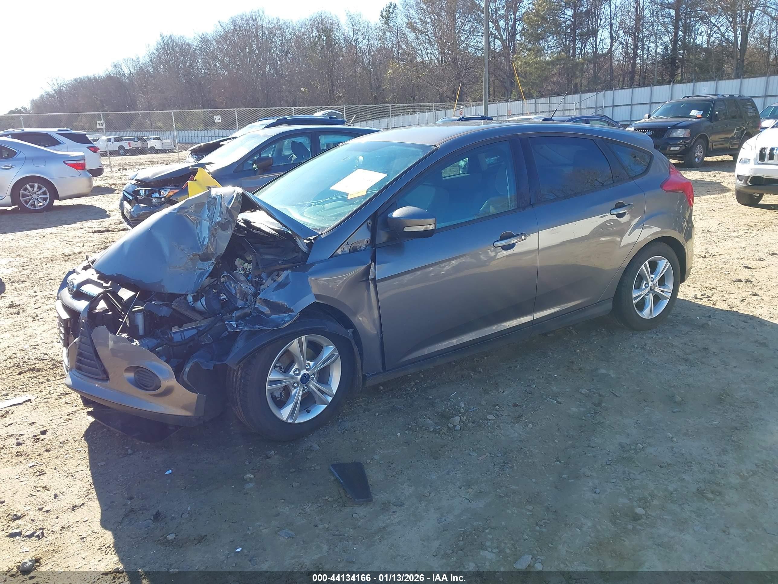 2013 Ford Focus Se Gray vin: 1FADP3K29DL207252