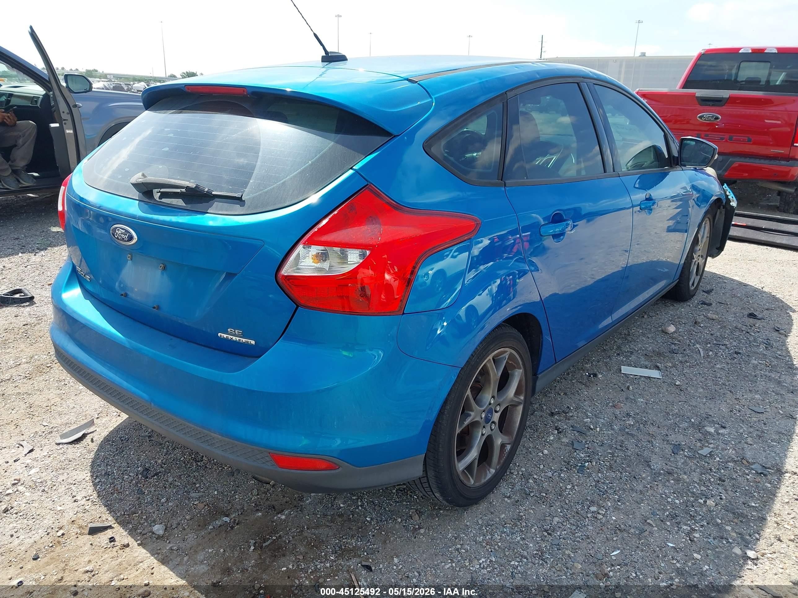 2013 Ford Focus Se Blue vin: 1FADP3K29DL233432