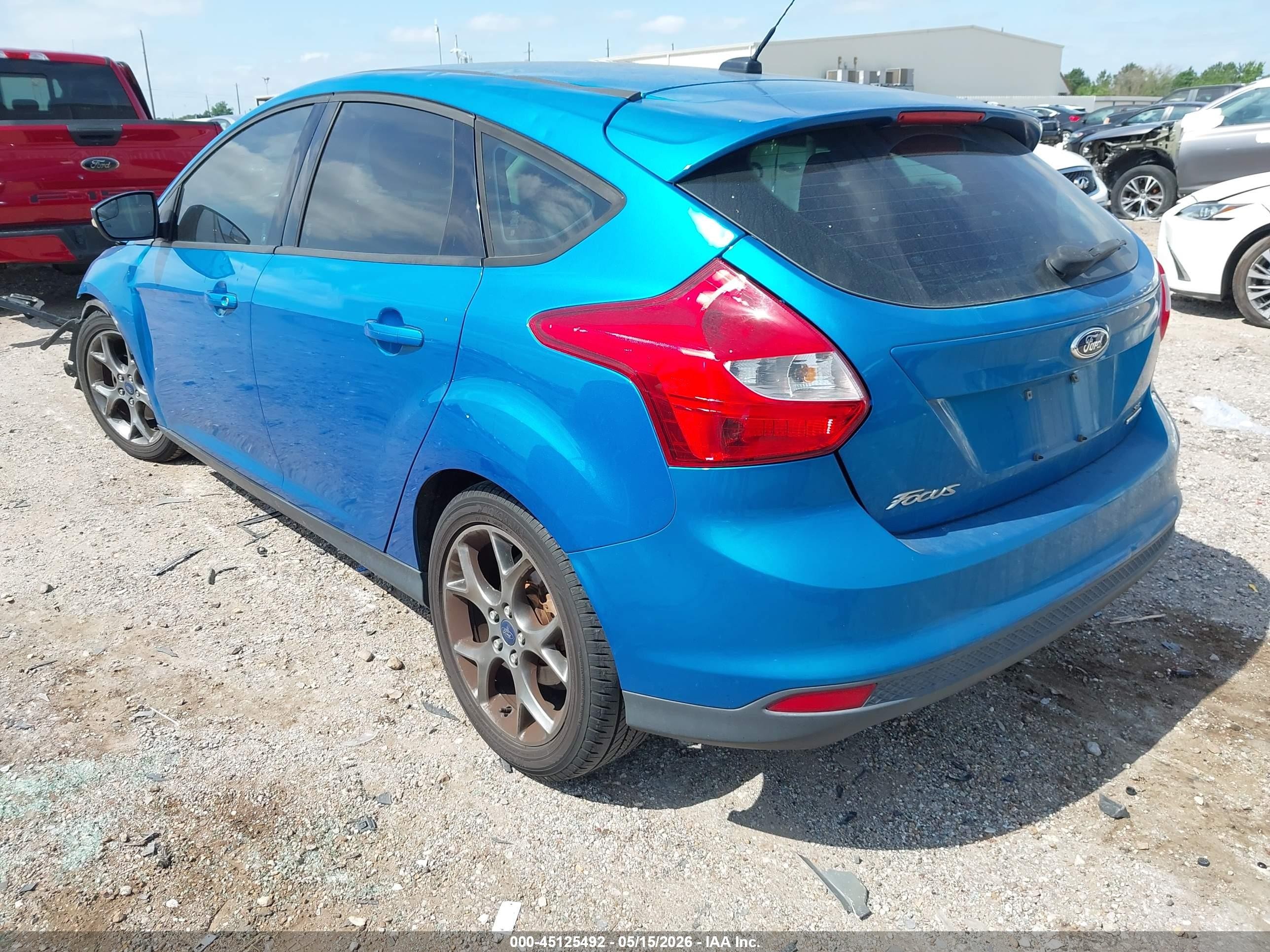 2013 Ford Focus Se Blue vin: 1FADP3K29DL233432
