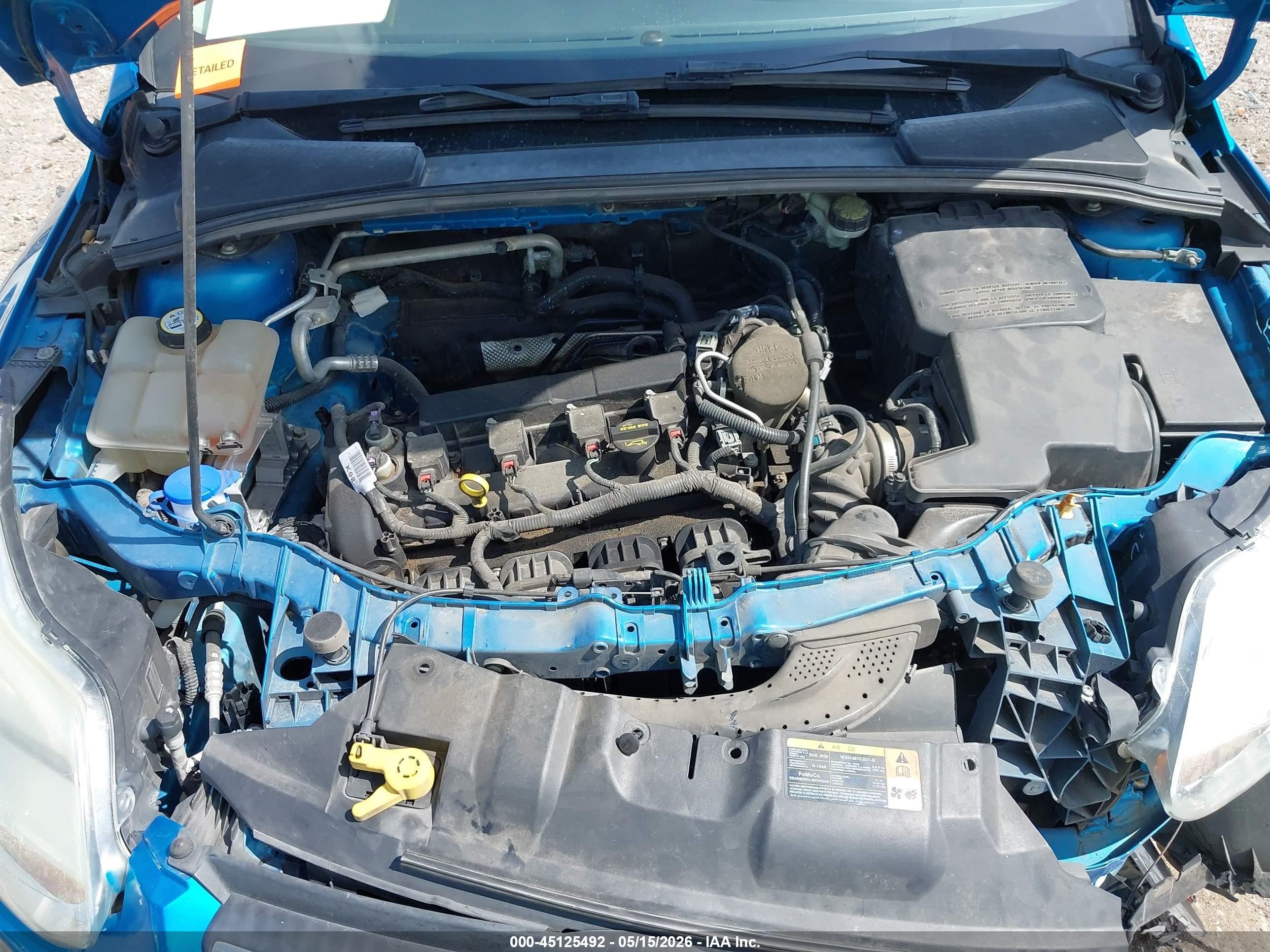 2013 Ford Focus Se Blue vin: 1FADP3K29DL233432