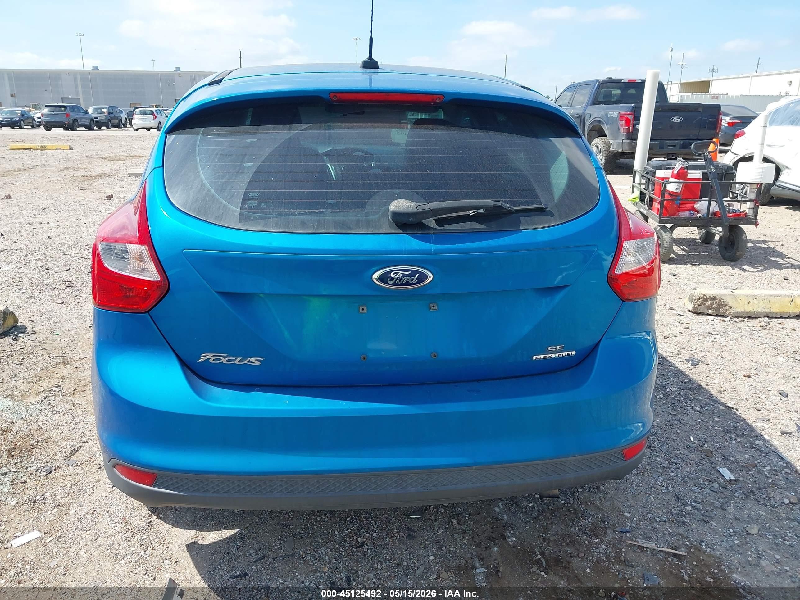 2013 Ford Focus Se Blue vin: 1FADP3K29DL233432