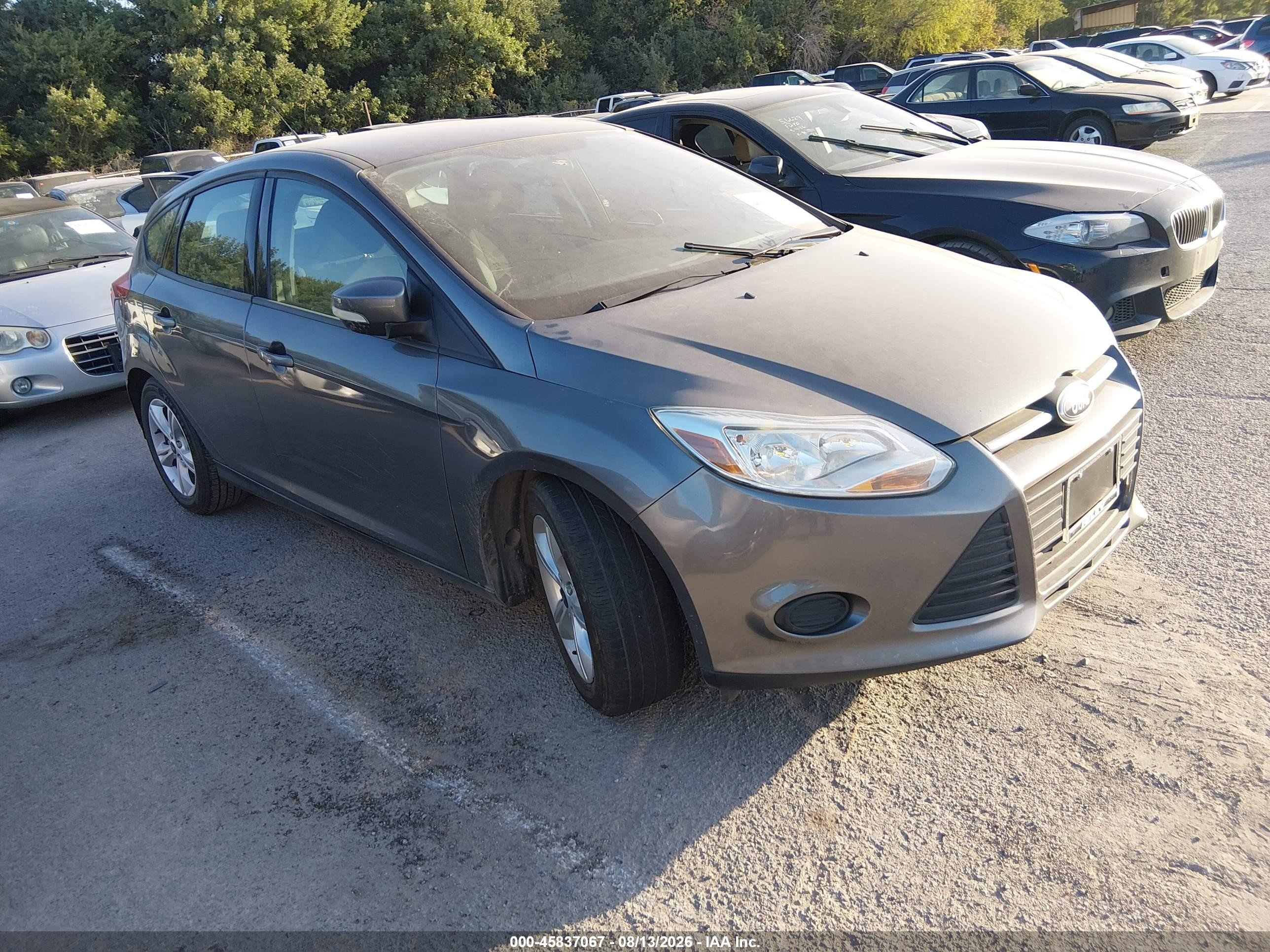 2013 Ford Focus Se Gray vin: 1FADP3K29DL237917