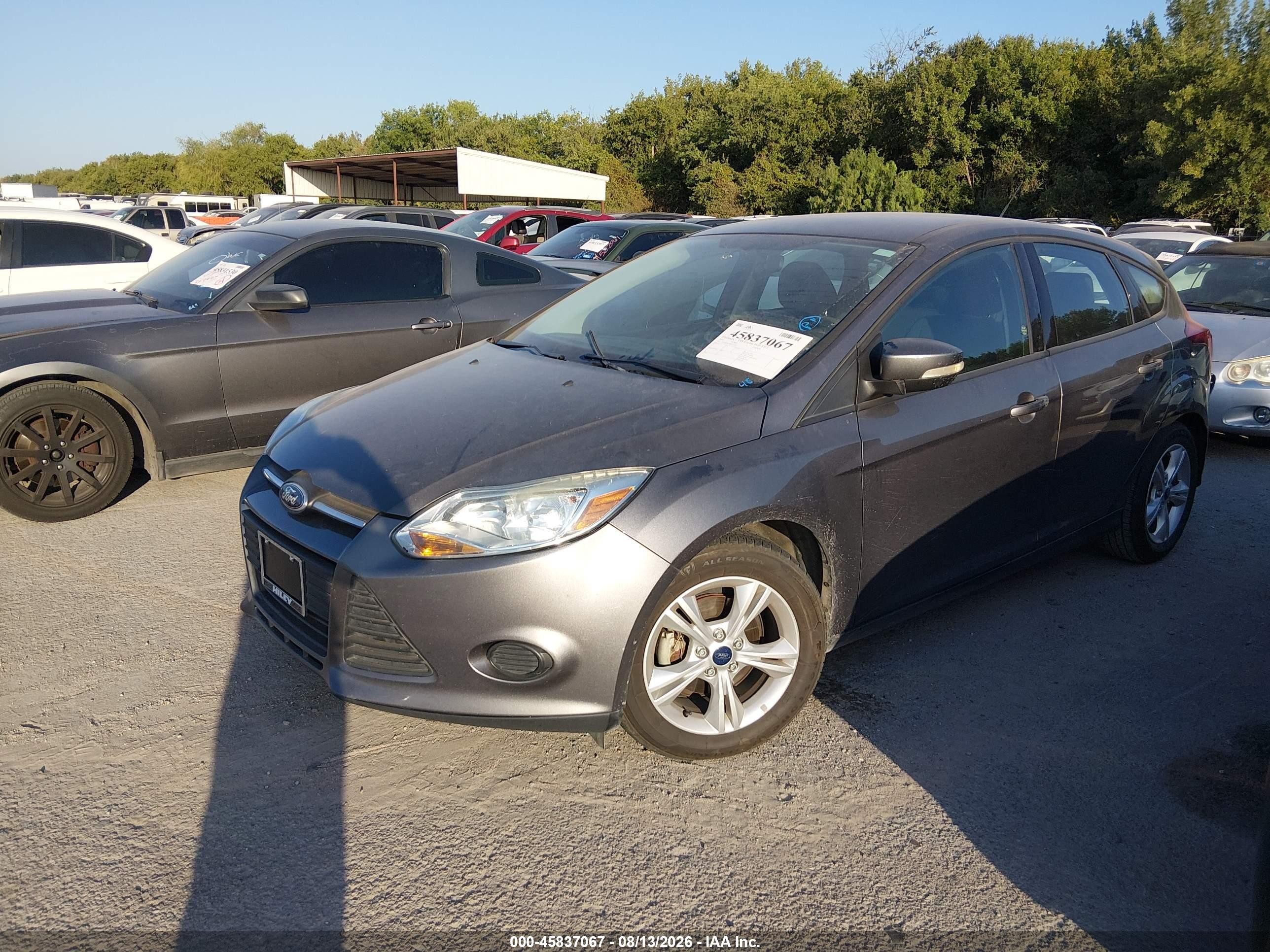 2013 Ford Focus Se Gray vin: 1FADP3K29DL237917