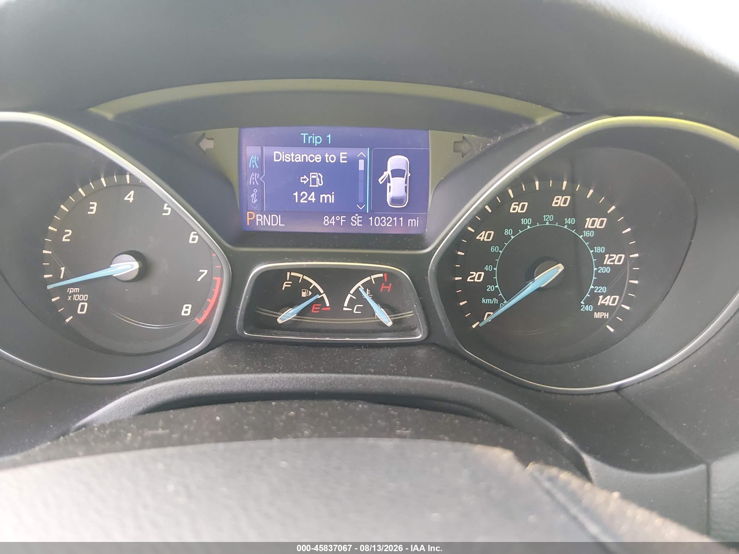 2013 Ford Focus Se Gray vin: 1FADP3K29DL237917