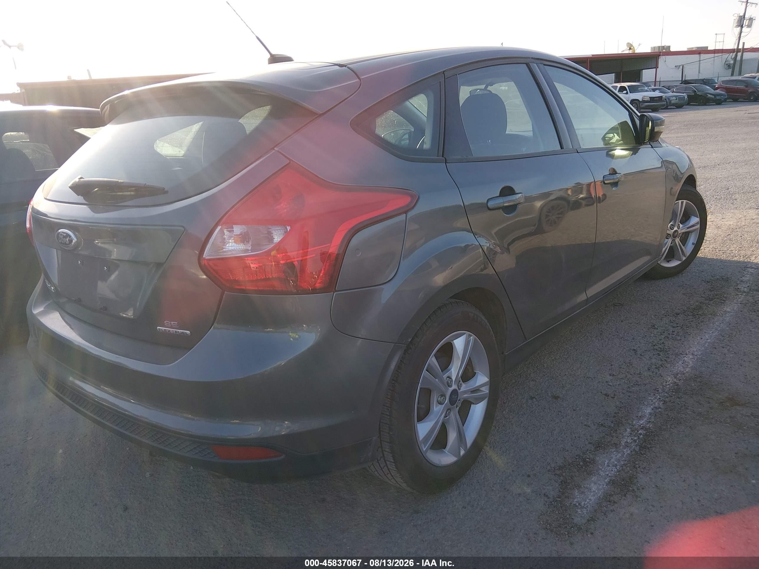 2013 Ford Focus Se Gray vin: 1FADP3K29DL237917
