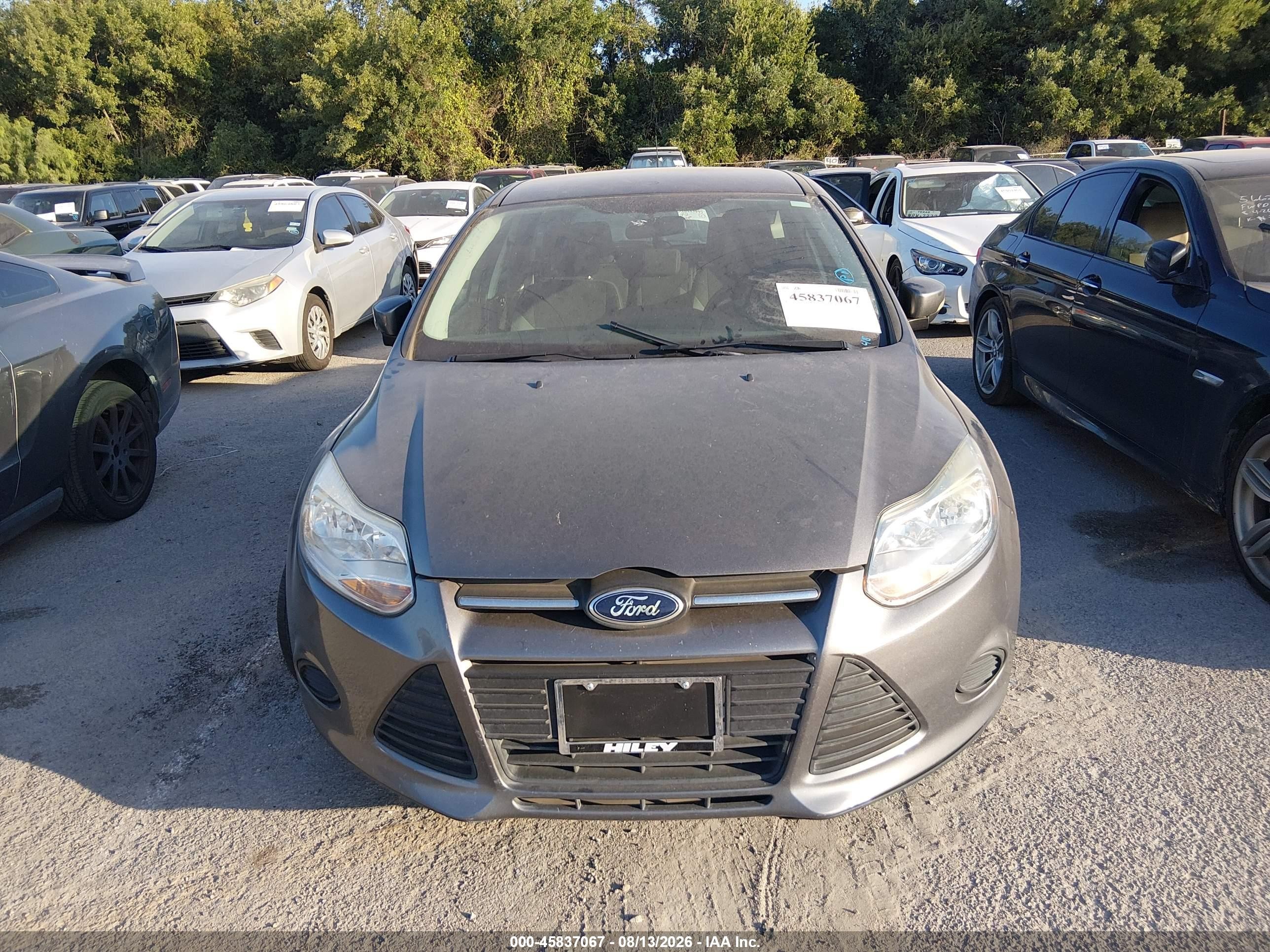 2013 Ford Focus Se Gray vin: 1FADP3K29DL237917