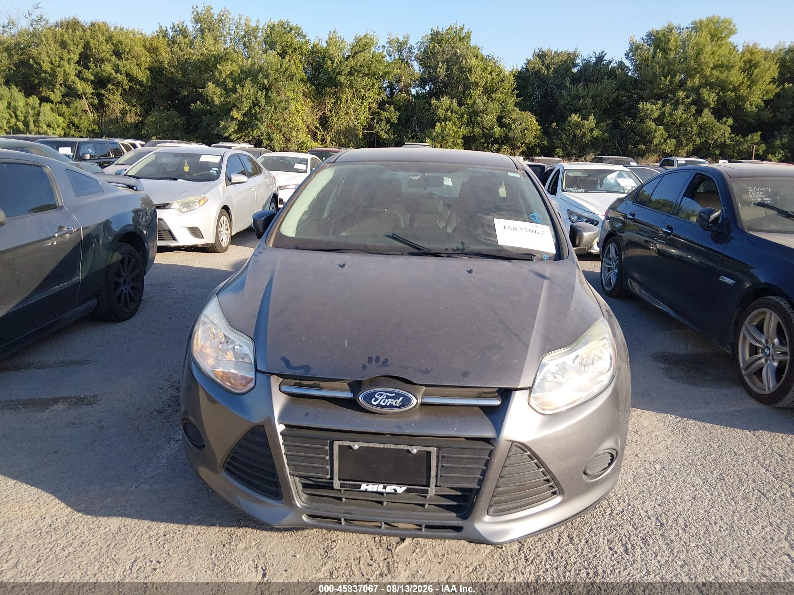 2013 Ford Focus Se Gray vin: 1FADP3K29DL237917