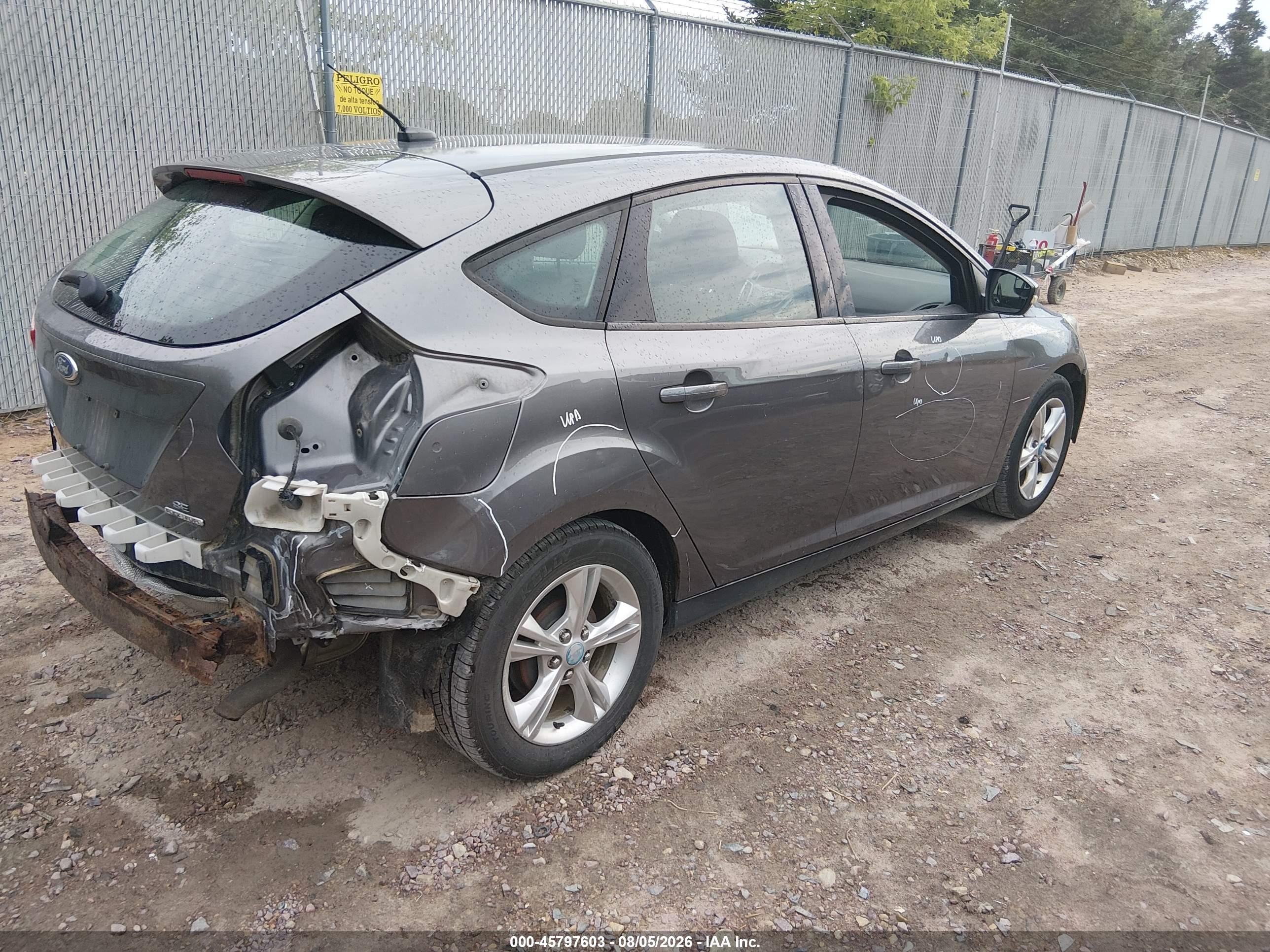 2013 Ford Focus Se Gray vin: 1FADP3K29DL260789