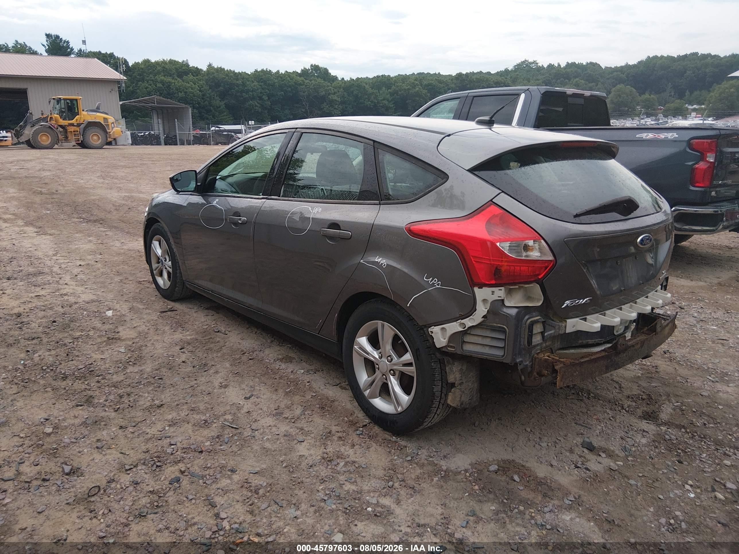 2013 Ford Focus Se Gray vin: 1FADP3K29DL260789