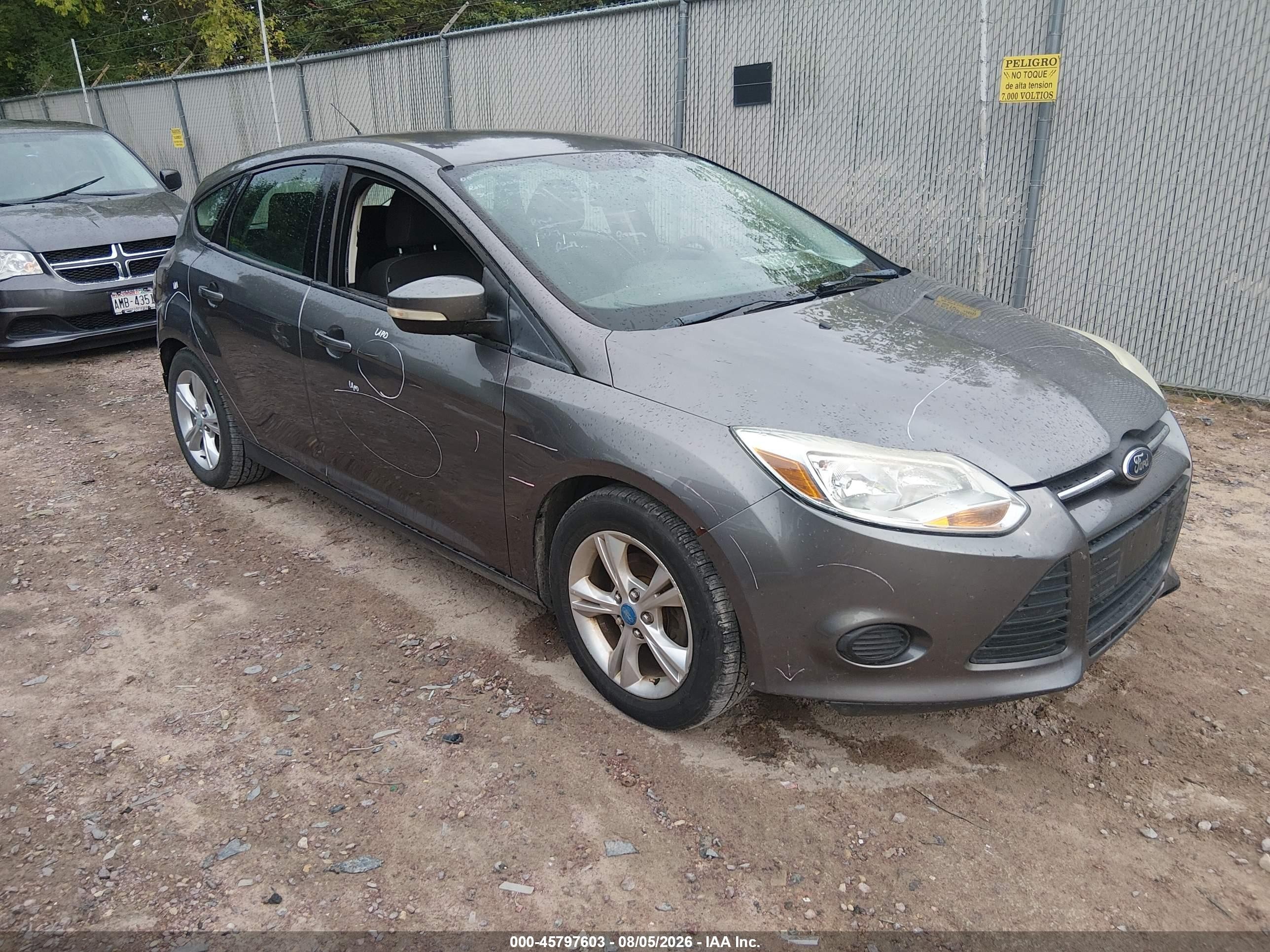 2013 Ford Focus Se Gray vin: 1FADP3K29DL260789