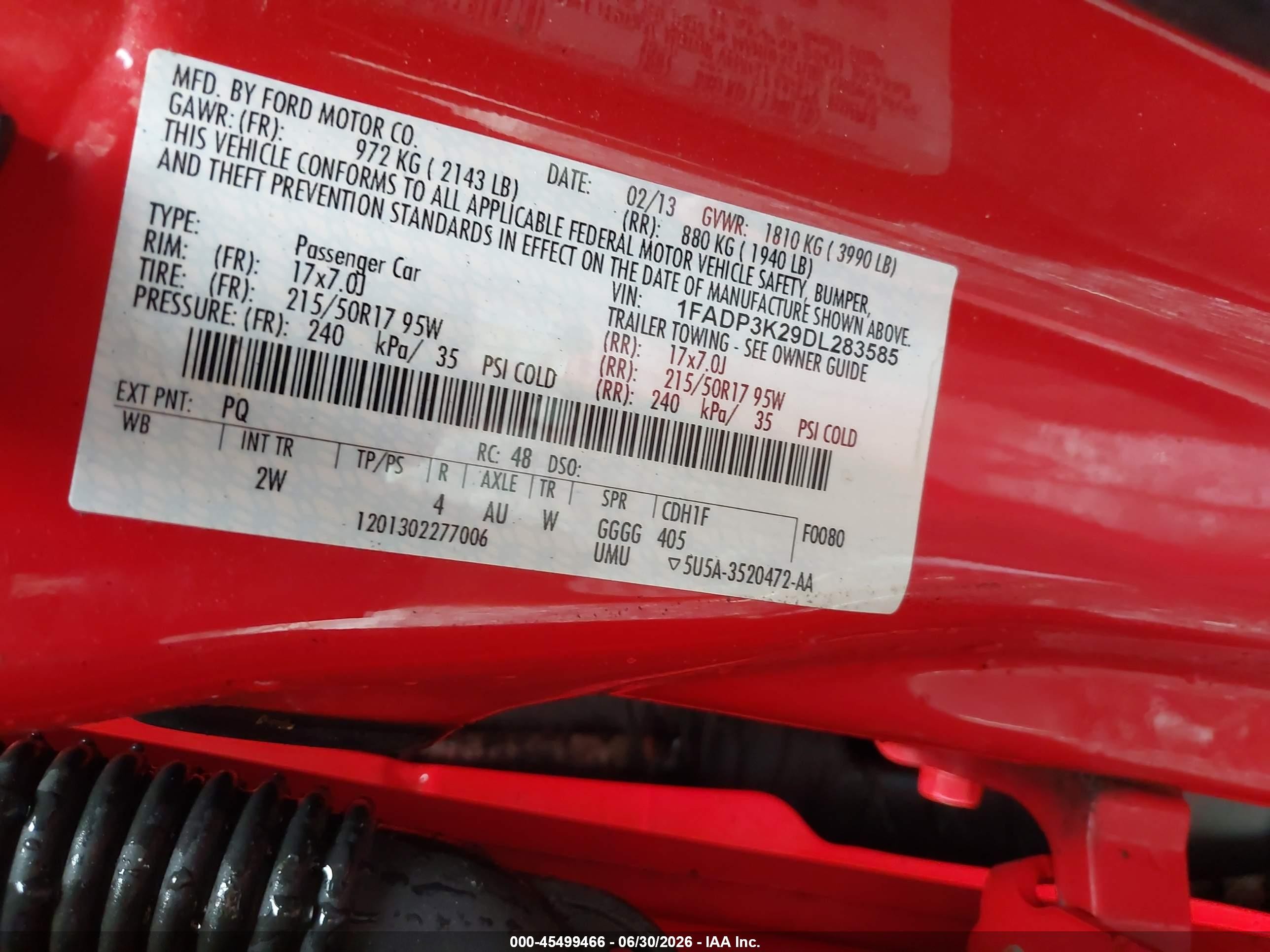 2013 Ford Focus Se Red vin: 1FADP3K29DL283585