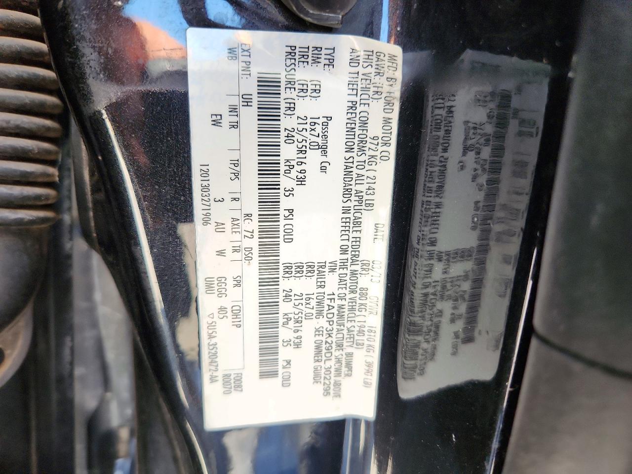 2013 Ford Focus Se Black vin: 1FADP3K29DL302295