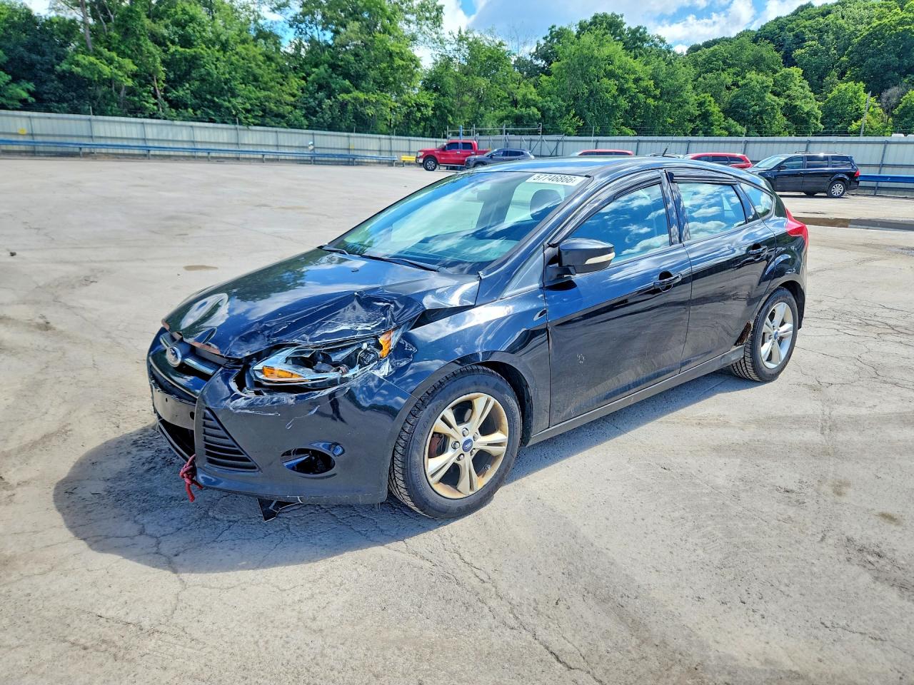 2013 Ford Focus Se Black vin: 1FADP3K29DL350525