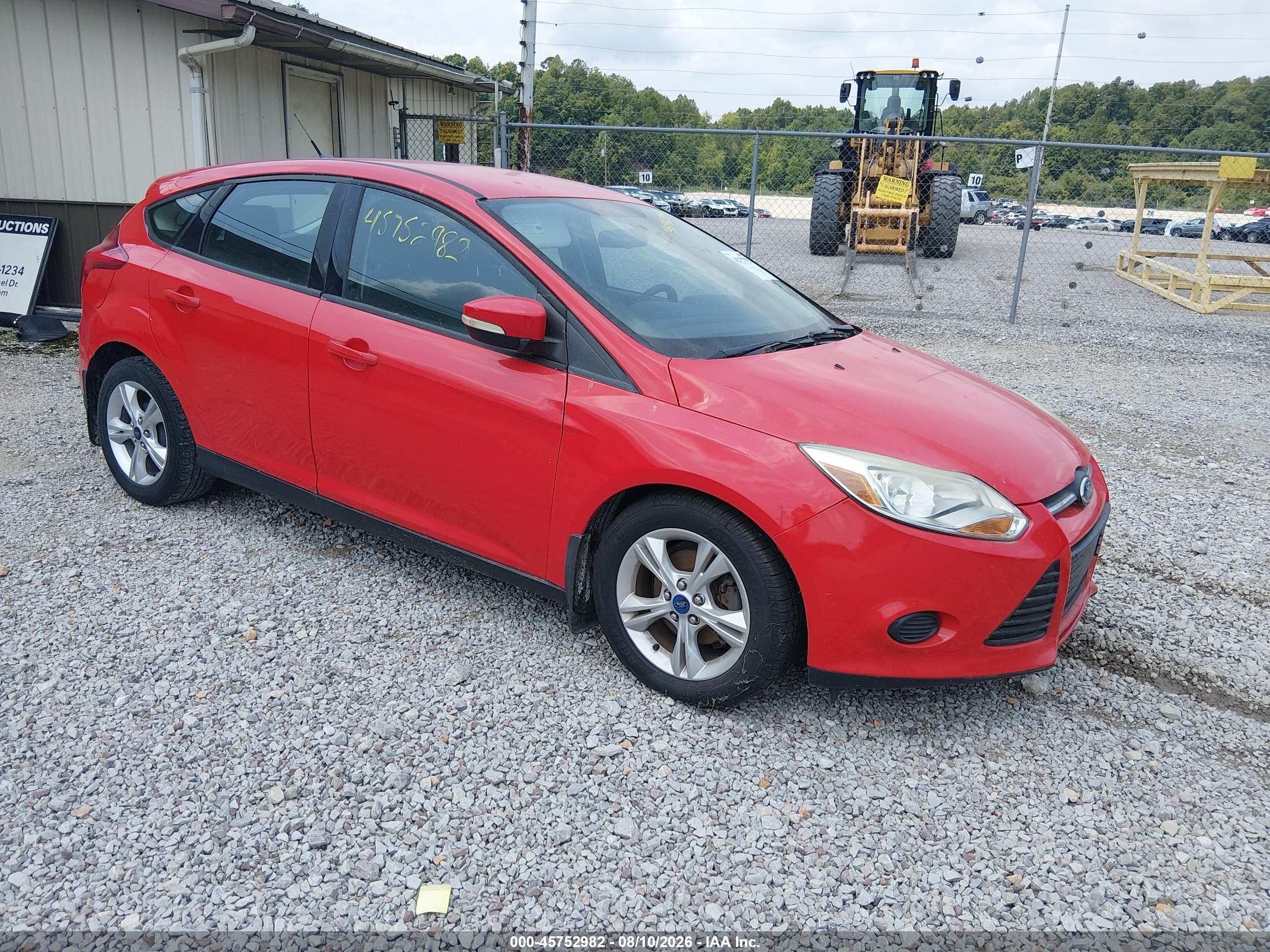 2013 Ford Focus Se Red vin: 1FADP3K29DL375408