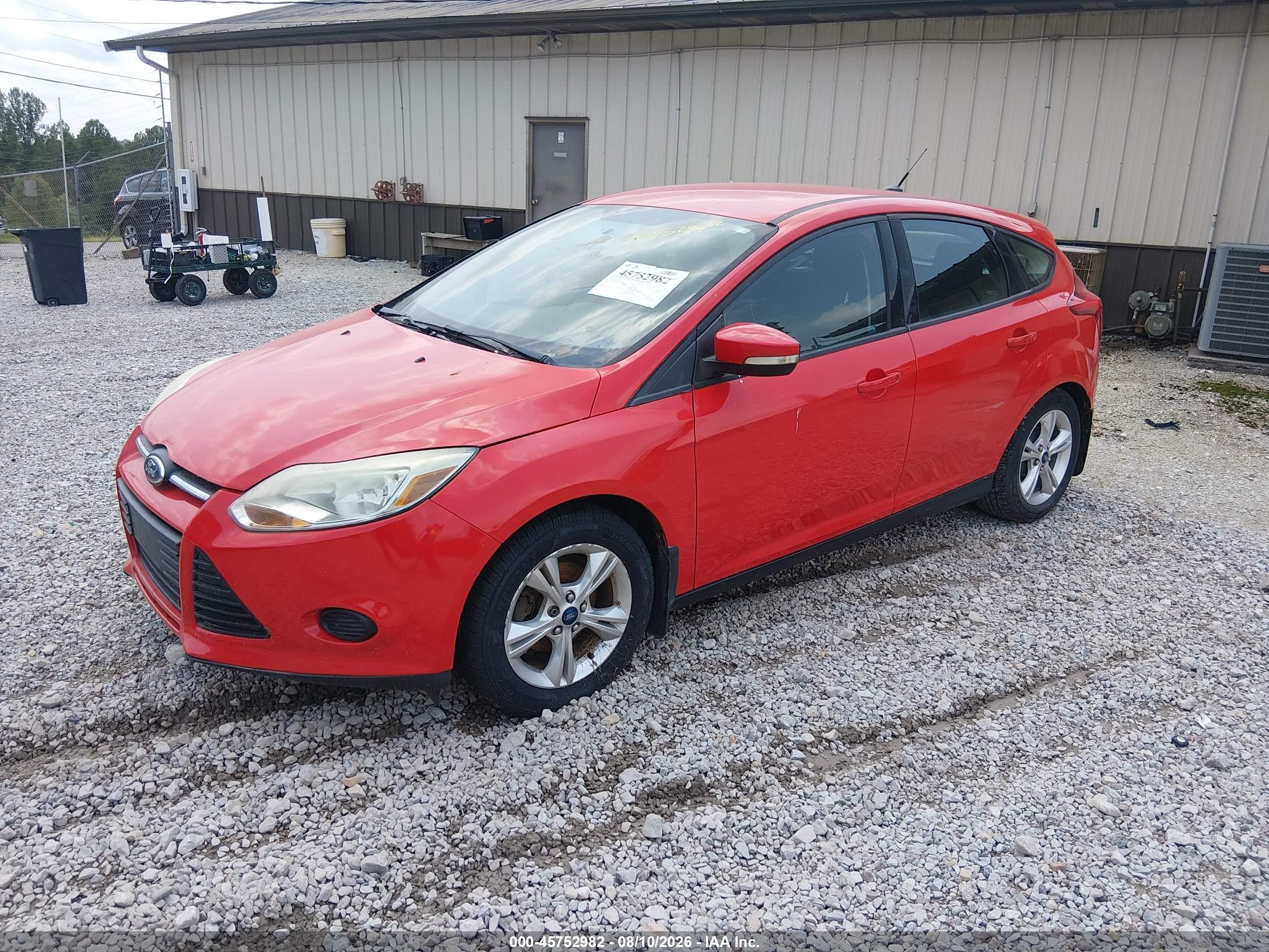 2013 Ford Focus Se Red vin: 1FADP3K29DL375408
