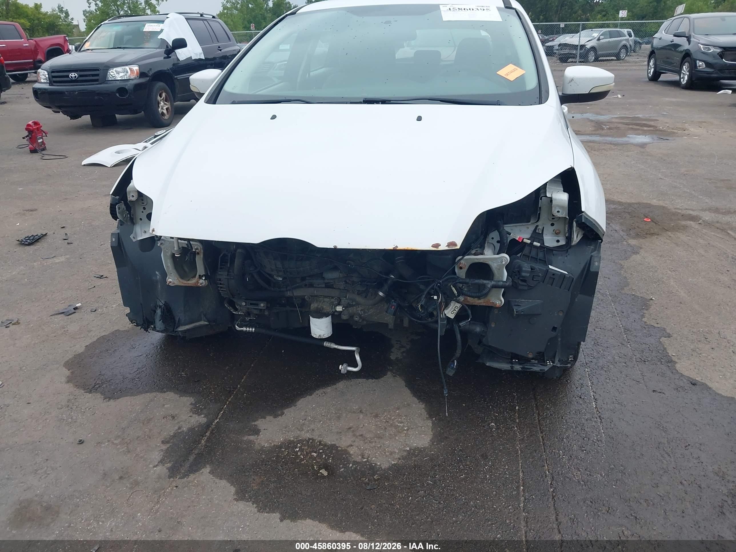 2014 Ford Focus Se White vin: 1FADP3K29EL118685