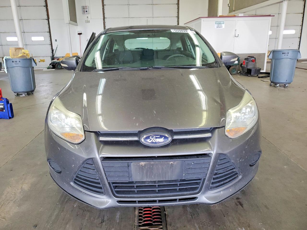 2014 Ford Focus Se Gray vin: 1FADP3K29EL132618