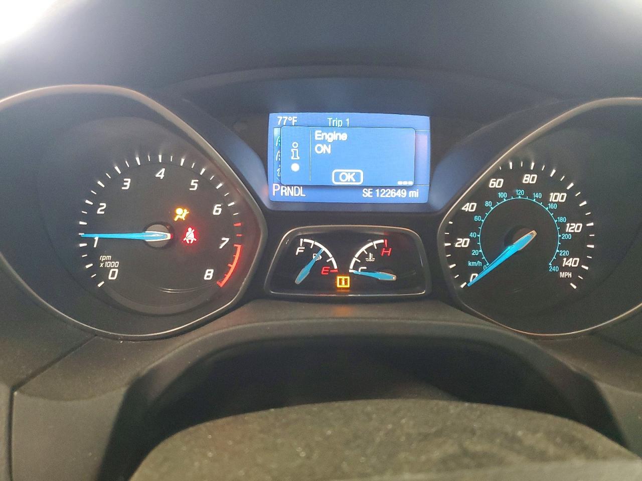 2014 Ford Focus Se Gray vin: 1FADP3K29EL132618