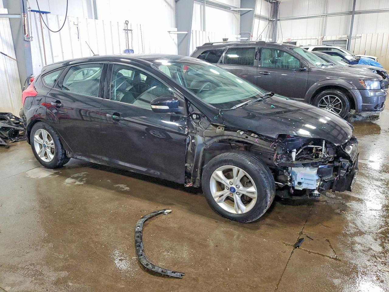 2014 Ford Focus Se Black vin: 1FADP3K29EL153839