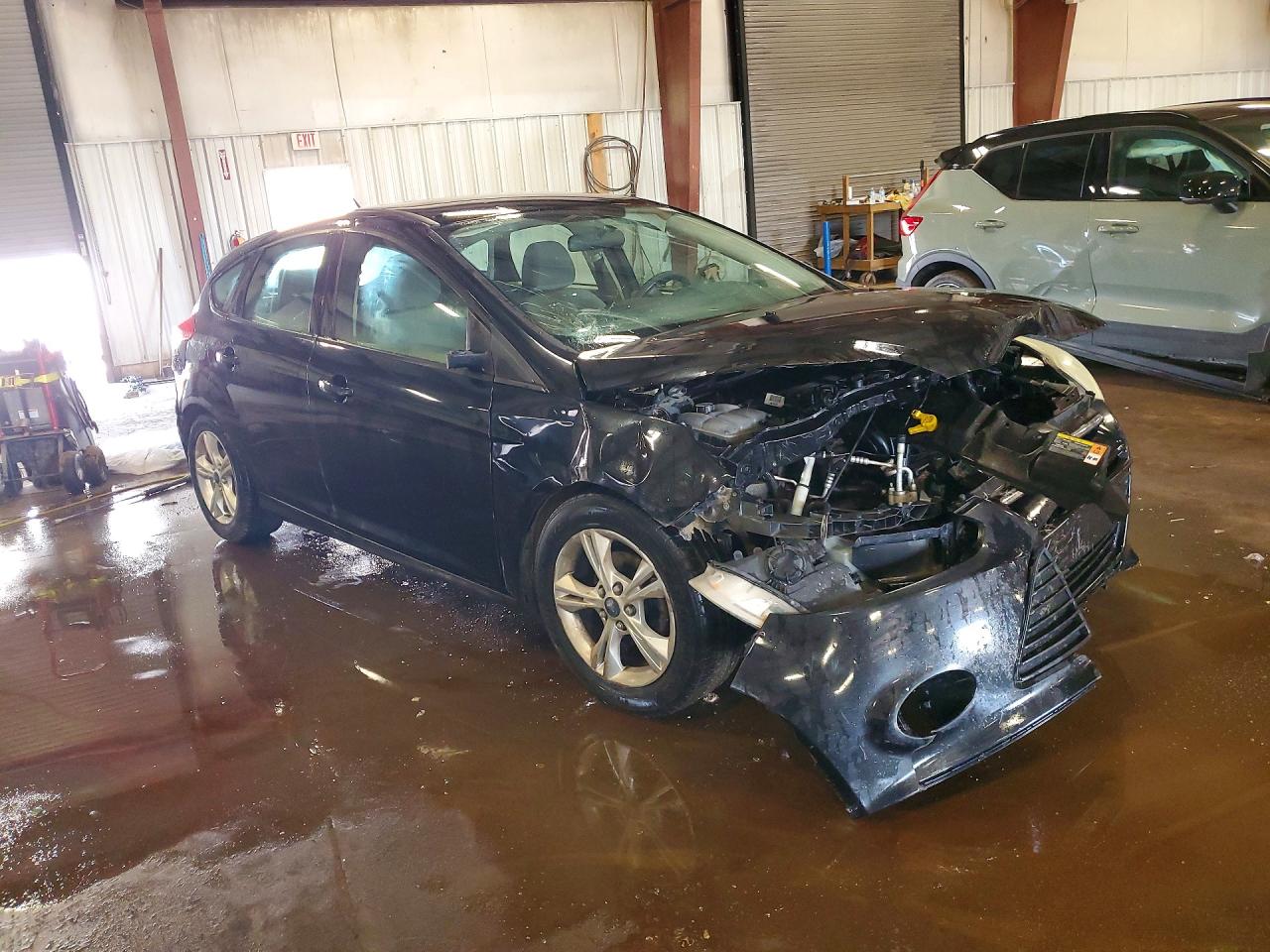 2014 Ford Focus Se Black vin: 1FADP3K29EL157325