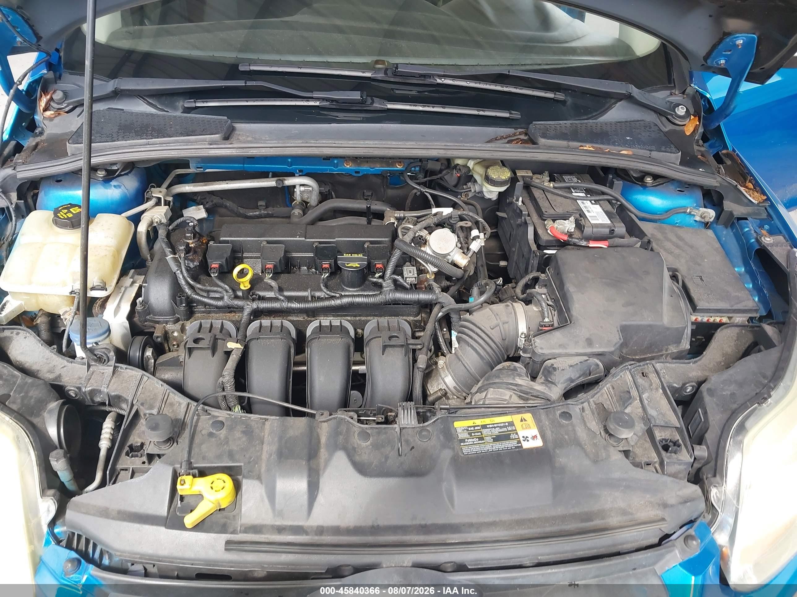 2014 Ford Focus Se Blue vin: 1FADP3K29EL181687