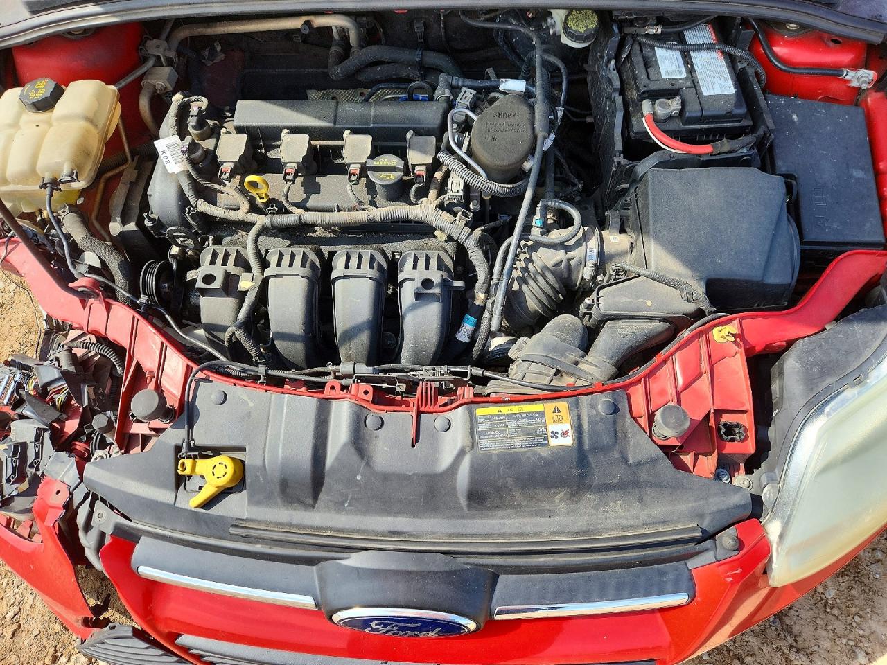 2014 Ford Focus Se Red vin: 1FADP3K29EL203249