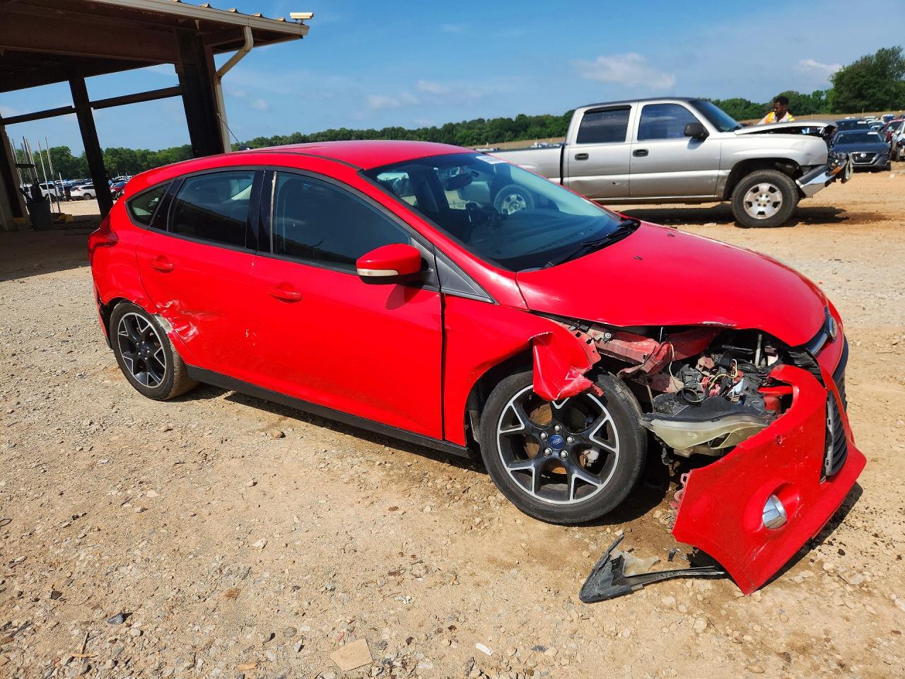 2014 Ford Focus Se Red vin: 1FADP3K29EL203249