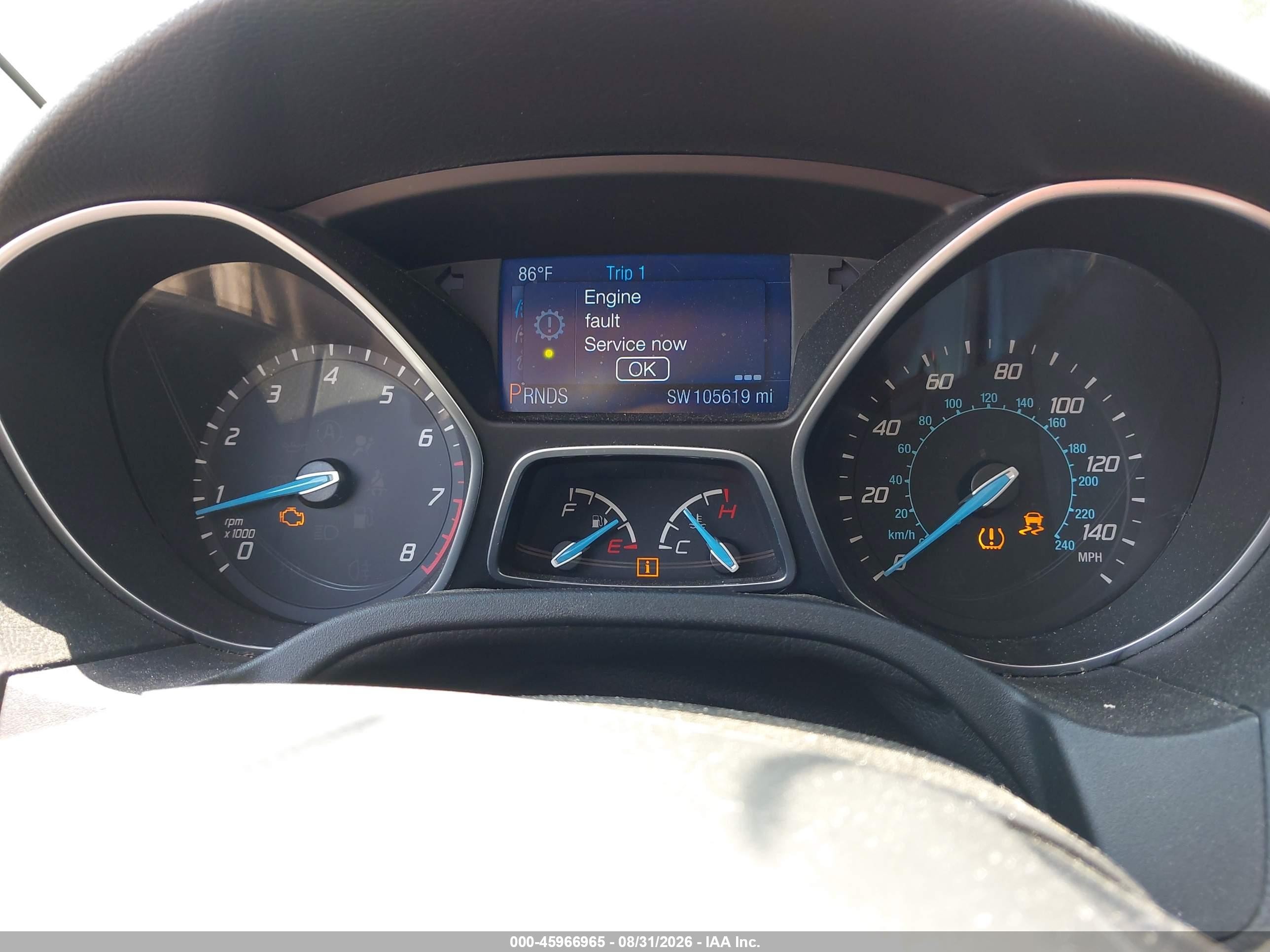 2014 Ford Focus Se White vin: 1FADP3K29EL226515