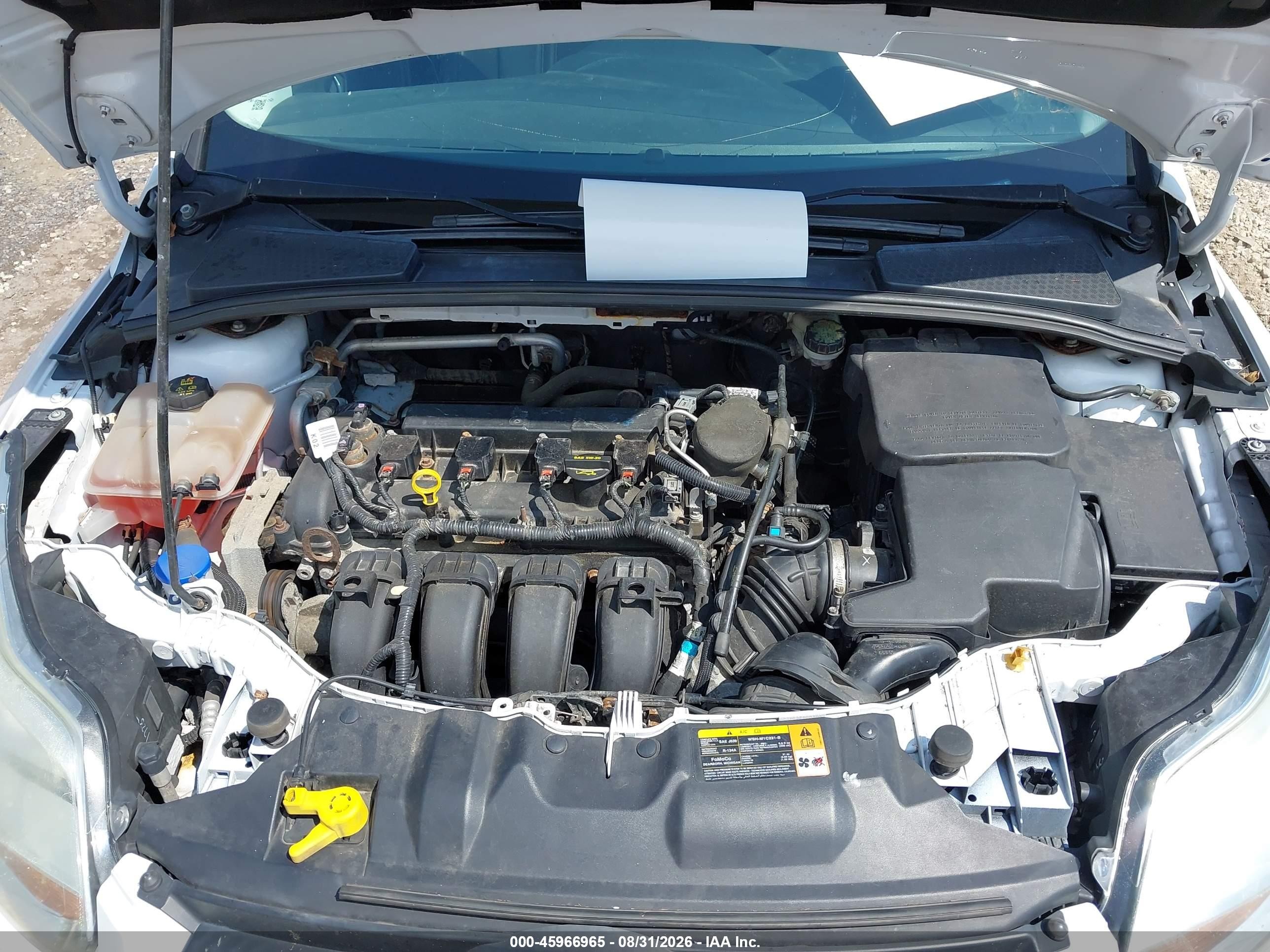 2014 Ford Focus Se White vin: 1FADP3K29EL226515